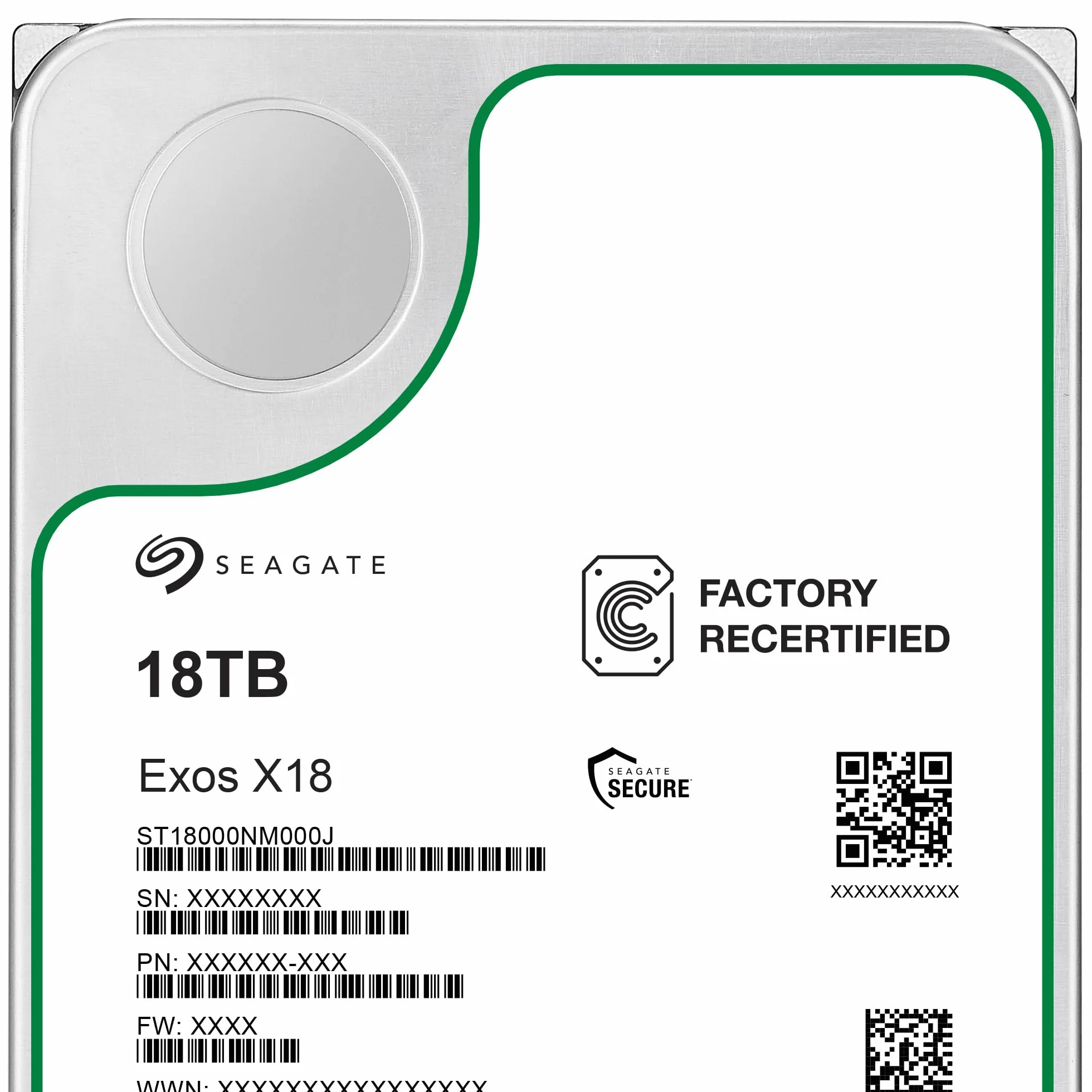 Seagate Enterprise 18 TB 7200 RPM SATA ST18000NM00J 3.5"