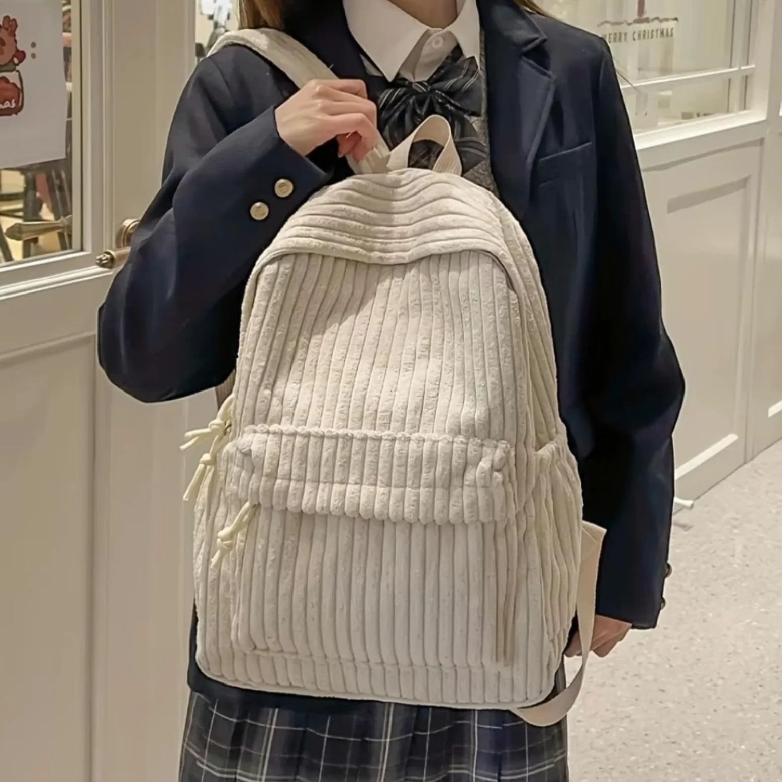 Zaino da Viaggio Zaino, Borsa Scolastica Studente di Grande capacità-Khaki
