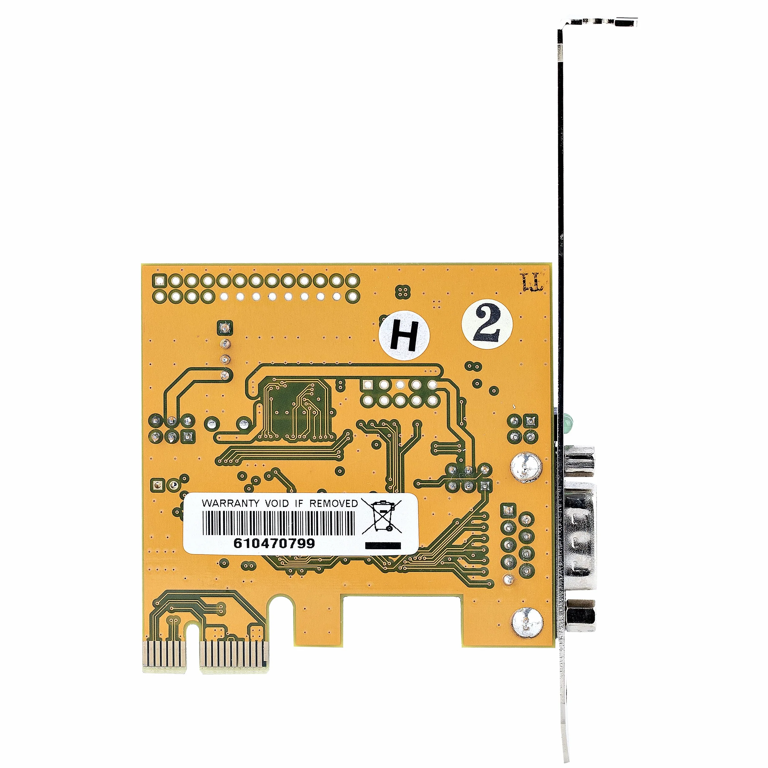 StarTech.com Scheda seriale PCI Express a 1 porta; Scheda di interfaccia seriale da PCIe a RS232 (DB9), Scheda PCIe con 16C1050 UART con ritenzione COM, Windows e Linux (11050-PC-SERIAL-CARD)