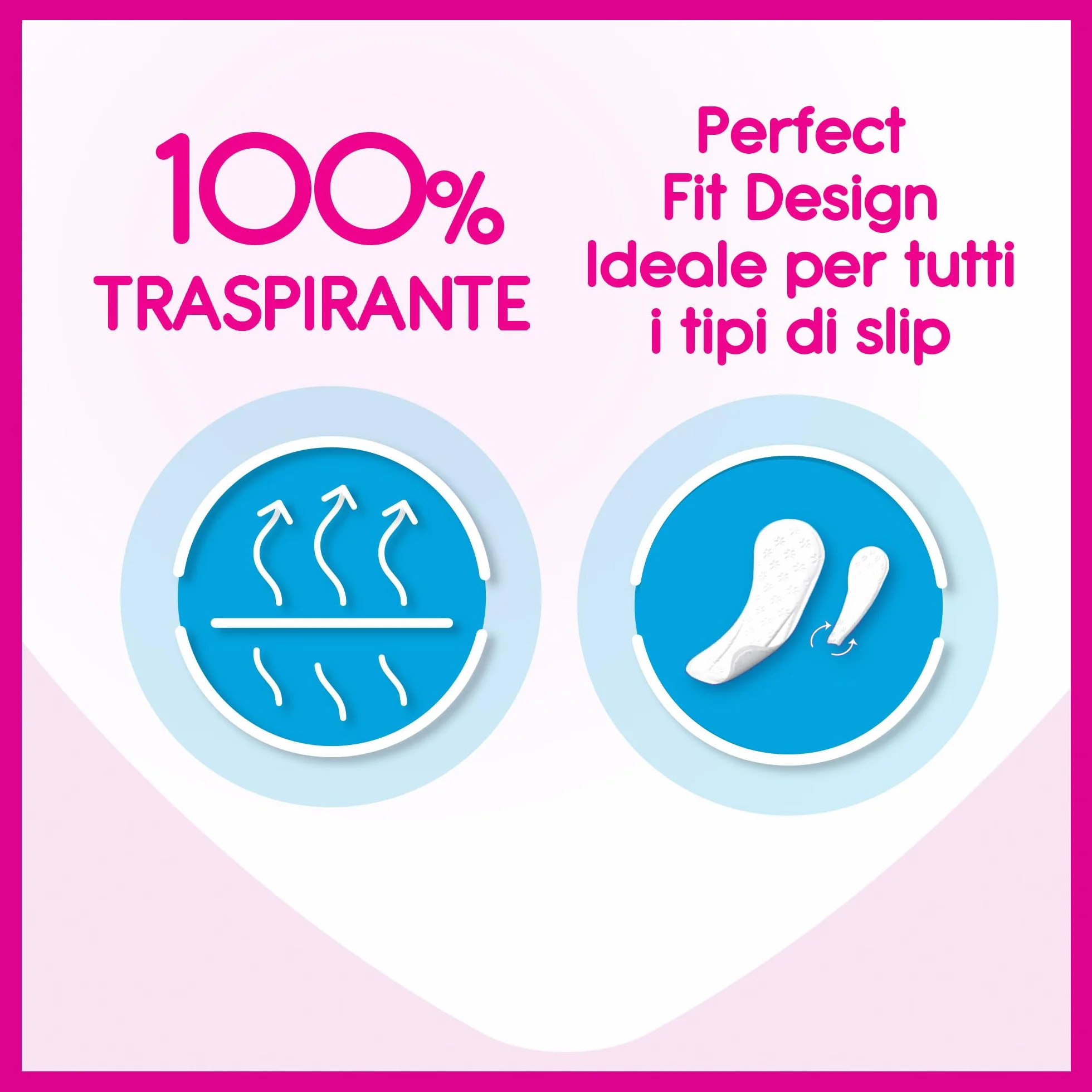 Carefree Salvaslip Cotton Feel Flexiform Fragranza Fresca, Salva slip donna 100% traspiranti, 56 sztuk