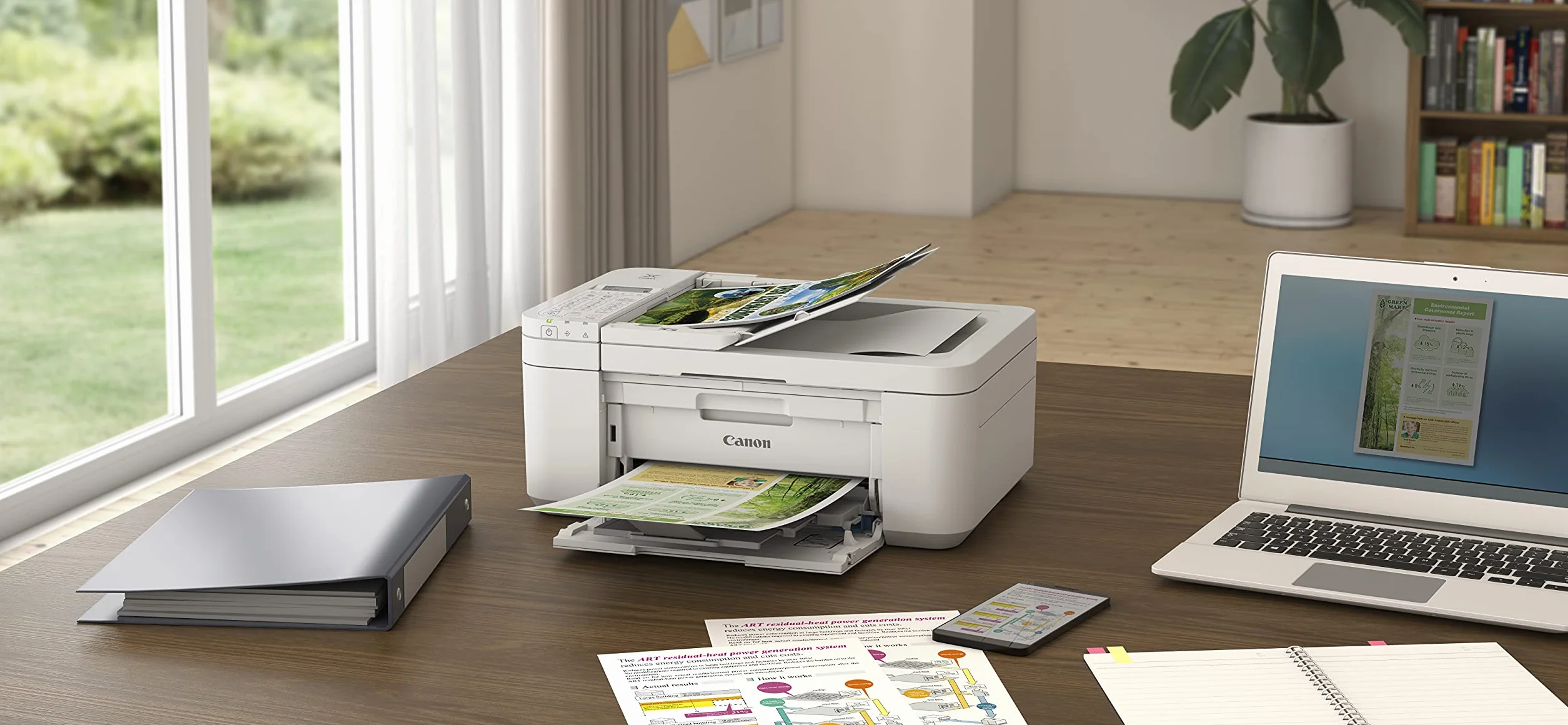 Imprimante Multifonction - CANON PIXMA TR4651 - Jet d'encre bureautique et photo - Couleur - WIFI - Blanc