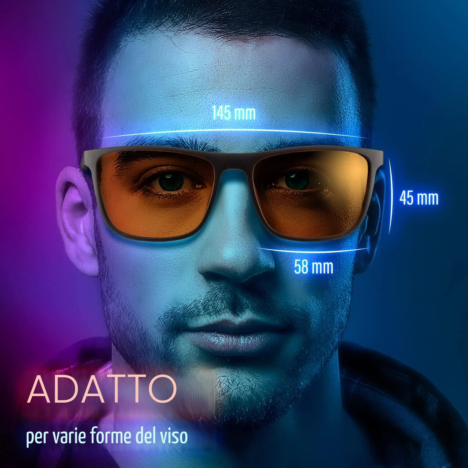 Bloomoak Okulary TR90 99% Luce Blu Anti-Fatica Anti-Riflesso per Schermi Giochi TV