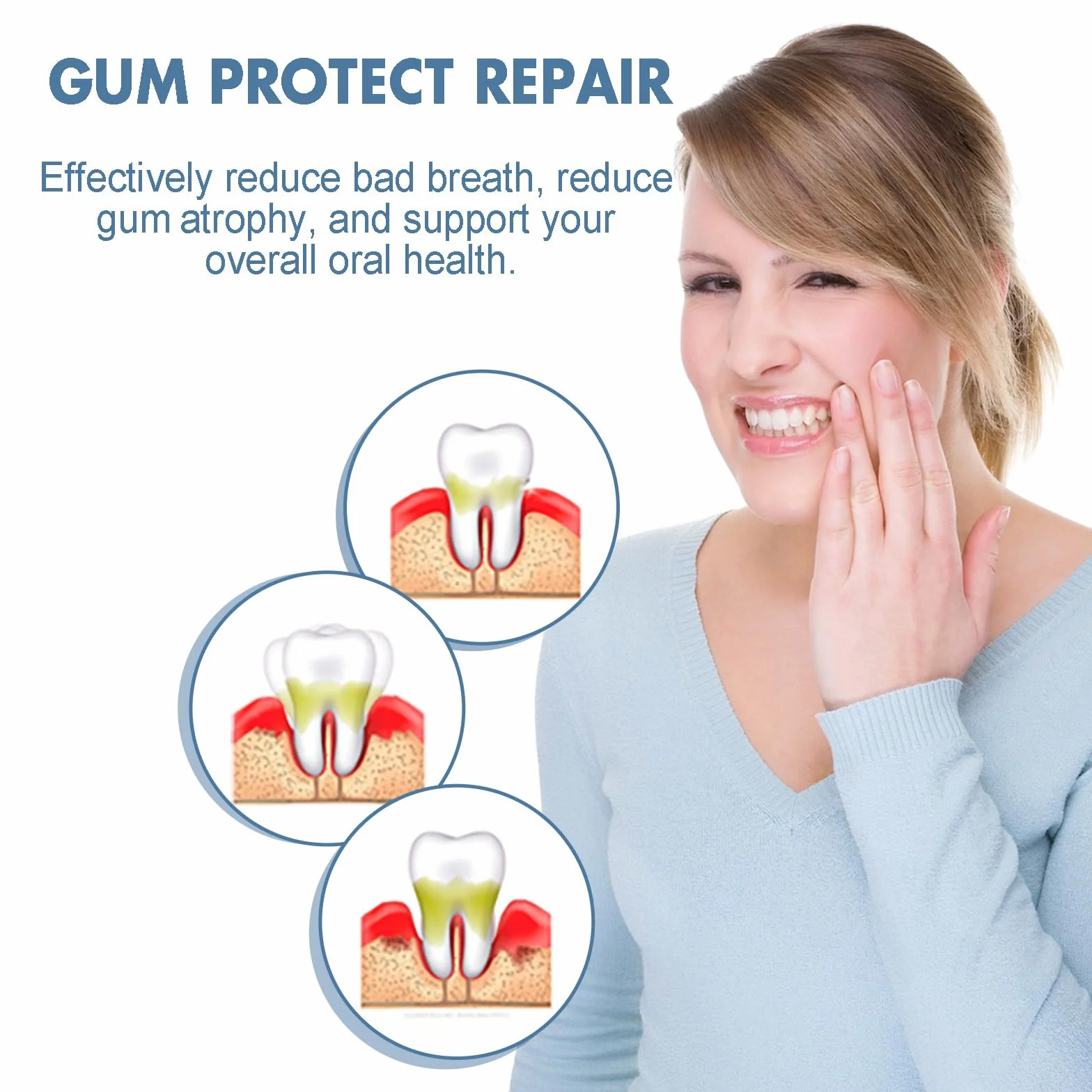 Dentizen Gel Terapia Gengivale Riparazione Gomma Penna Sbiancante