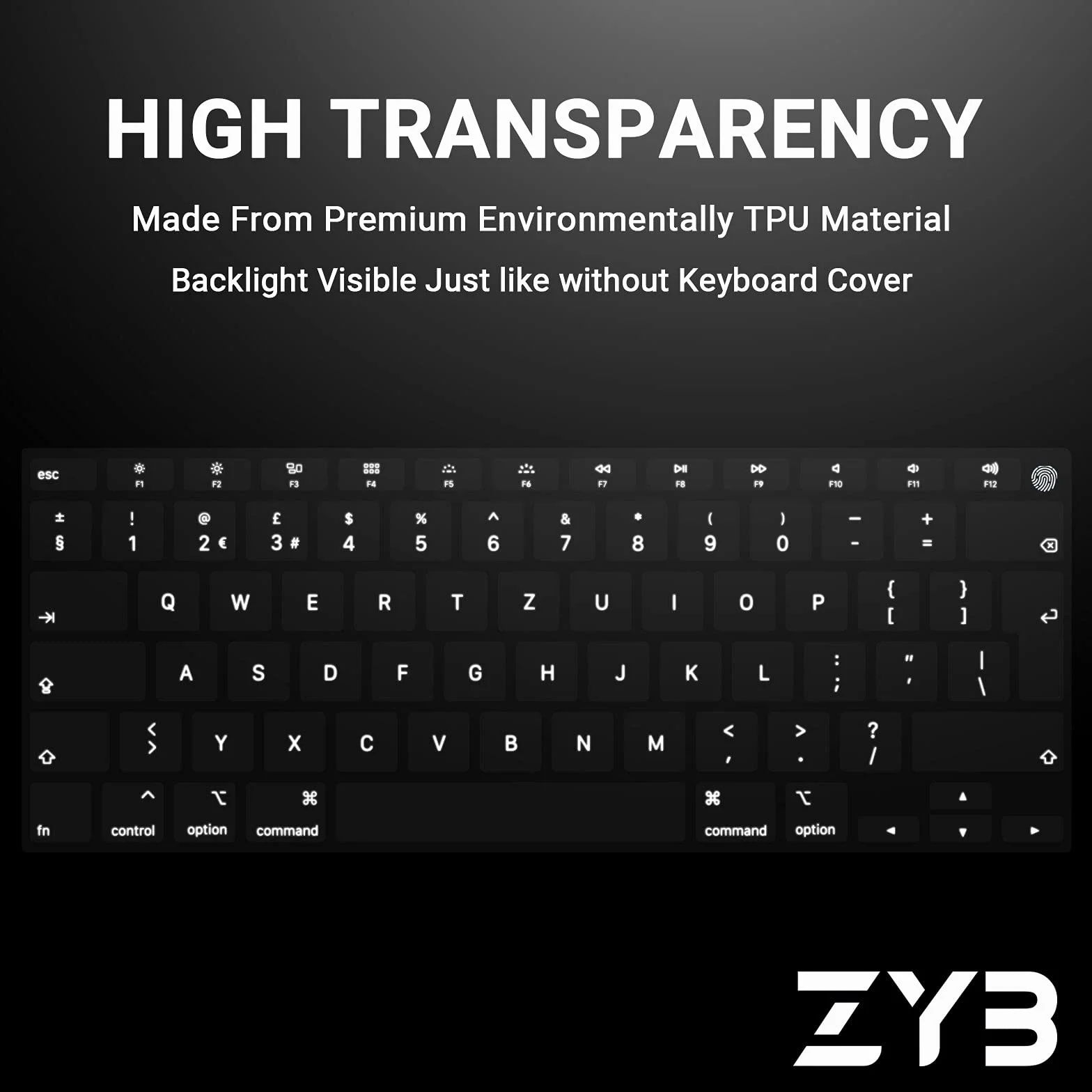 ZYB Ultrasottile TPU Copritastiera per MacBook,Cover Copri tastiera con 2022 2023 2024 MacBook Air M3 M2 13.6 15.3,2021-2024 Copri tastiera MacBook Pro 14/16 M4 M3 M2 M1,Italia Layout Mac Accessori