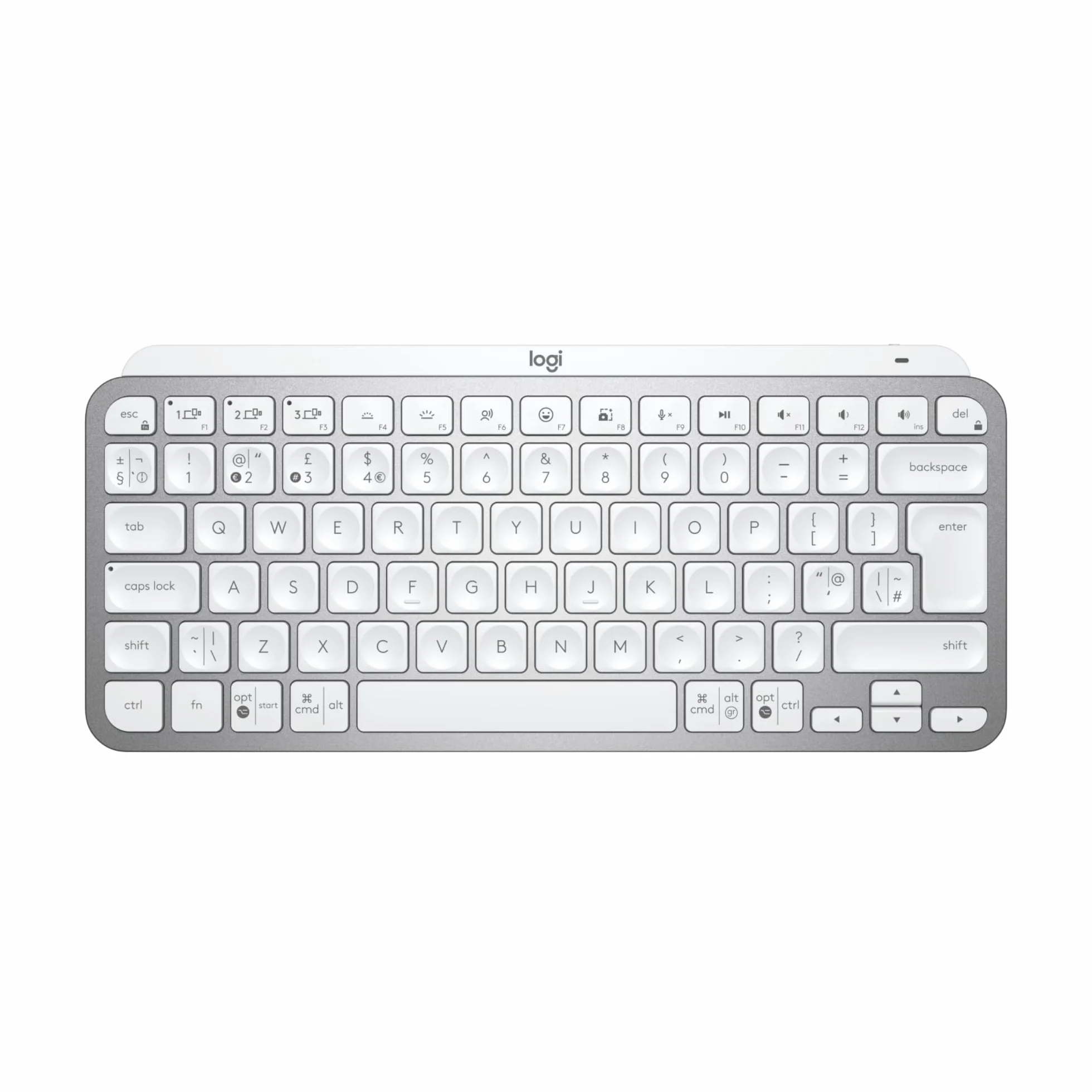 Logitech MX Keys Mini for Business tastiera wireless illuminata QWERTY Grigio chiaro