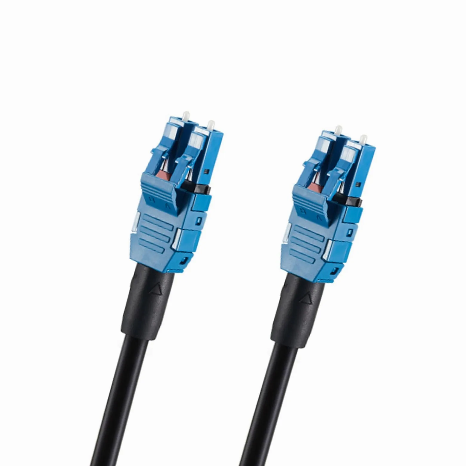 OS2 Duplex Uniboot 2Core LC a LC TPU corazzato OD-5mm UPC cavo patch ottico modalità singola 9/125um compatibile router server One End Pull Eye con bobina Lunghezza del cavo 200