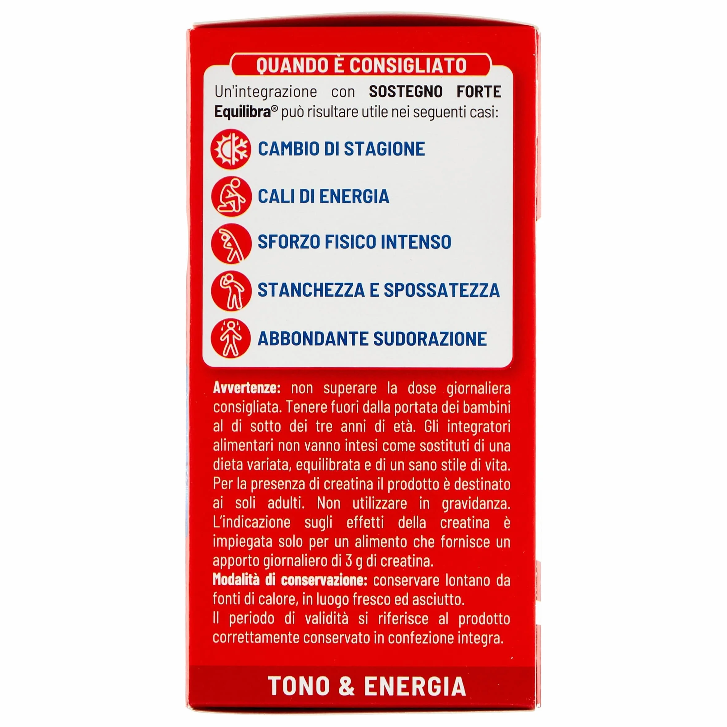 Equilibra Integratore Alimentare con Creatina, Arginina, Vitamine C, B1, 22 Bustine Monodose