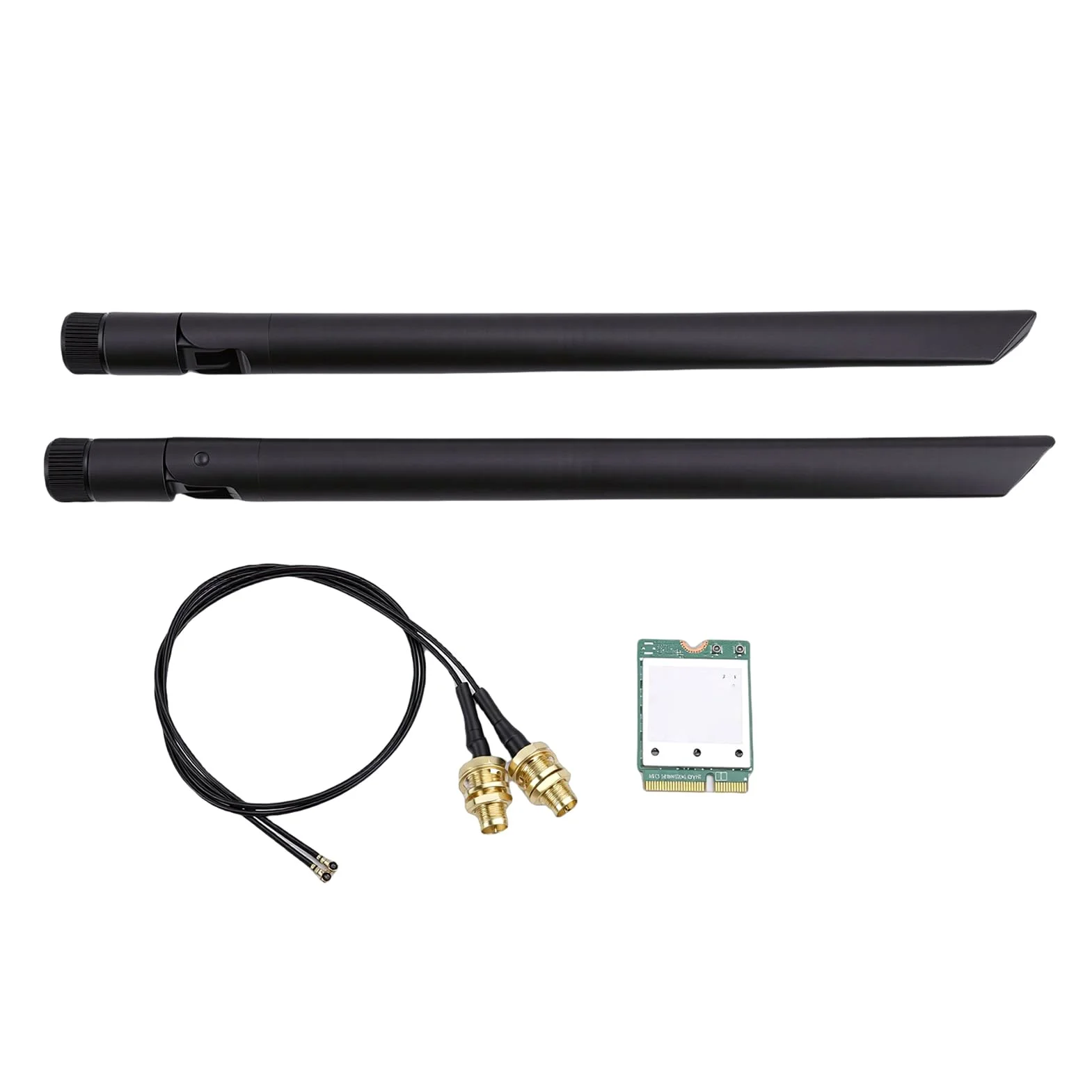 SIXRUN Scheda di Rete Wireless WiFi 7 M.2, Adattatore WiFi Tripla Banda PCB, 5,8 Gbps 2x2 MU MIMO 320 MHz 4K QAM, per Laptop PC Desktop 11