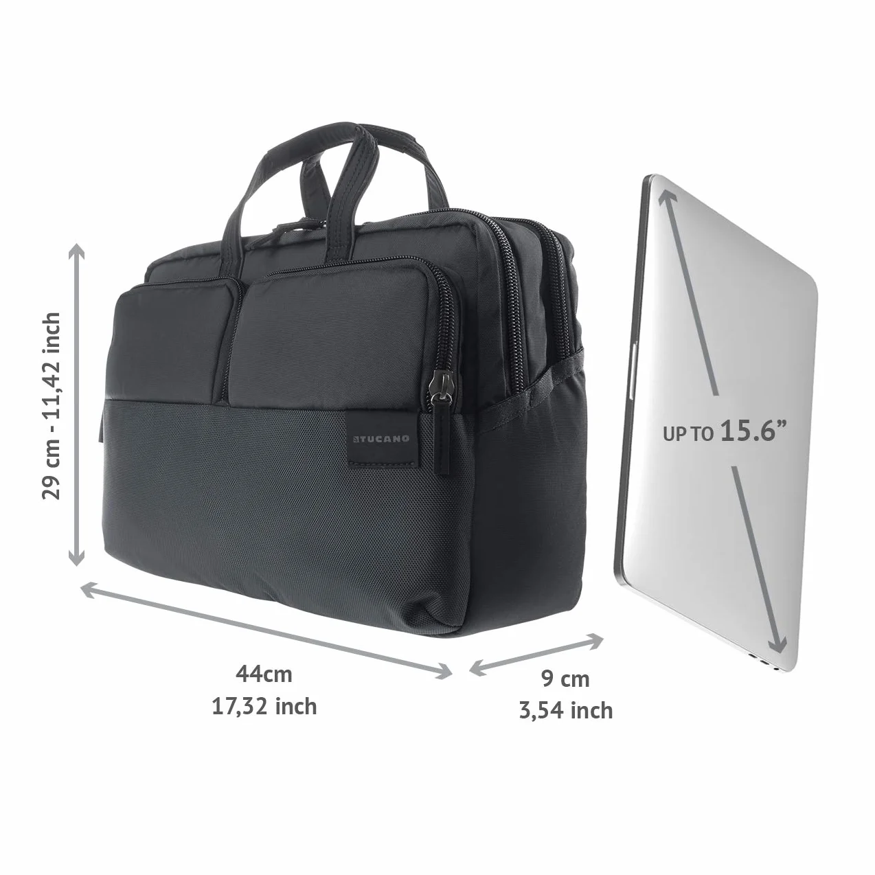 Tucano Stilo Borsa Business per MacBook, Laptop 15.6"e Laptop 15,6"
