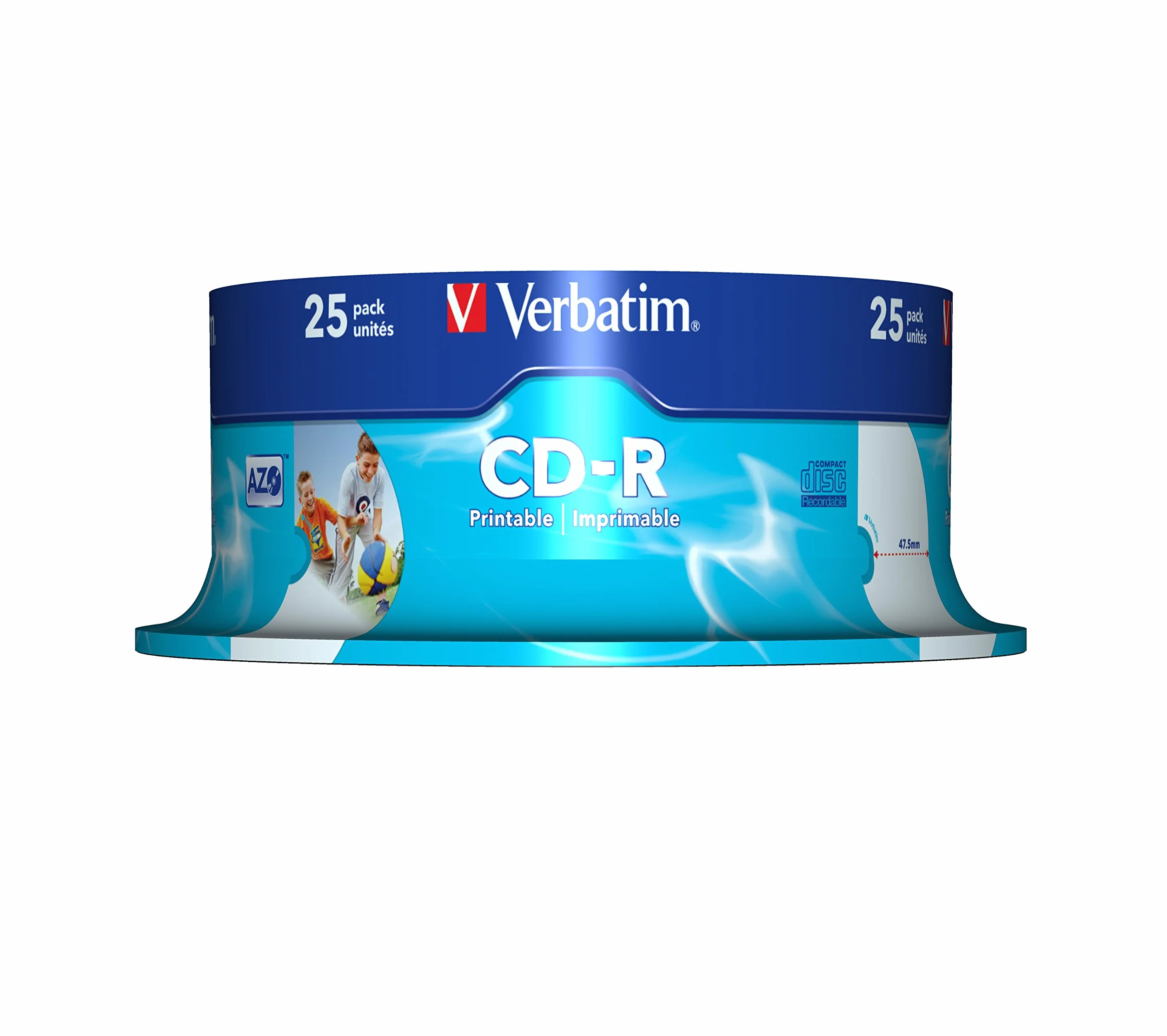 Verbatim VB-CRD19S2 Pa - CD-RW Virgin (CD-R, 700 MB, 25 pezzi (S), 120 mm, 0,83 pollici, 52 x)