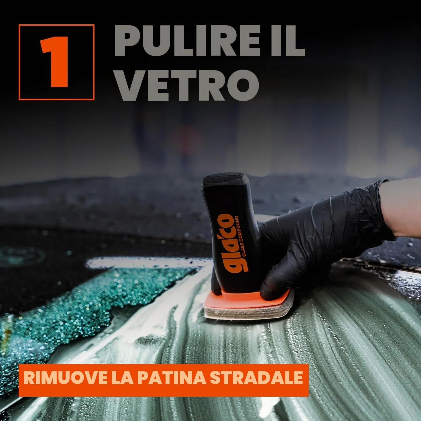 Soft99 Ultra Glaco Disco di Tenuta & Glass Compound Detergente per Vetri