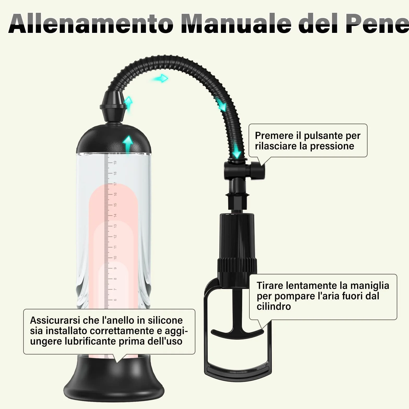 Pompa Pene Sex Toys per Uomo Allungamento con Vagina Finta Masturbatore Maschile Realistico