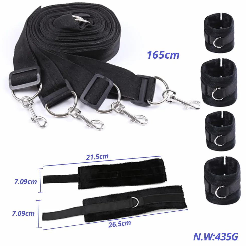 Set di cinture e aste per letto SM bondage sessuale