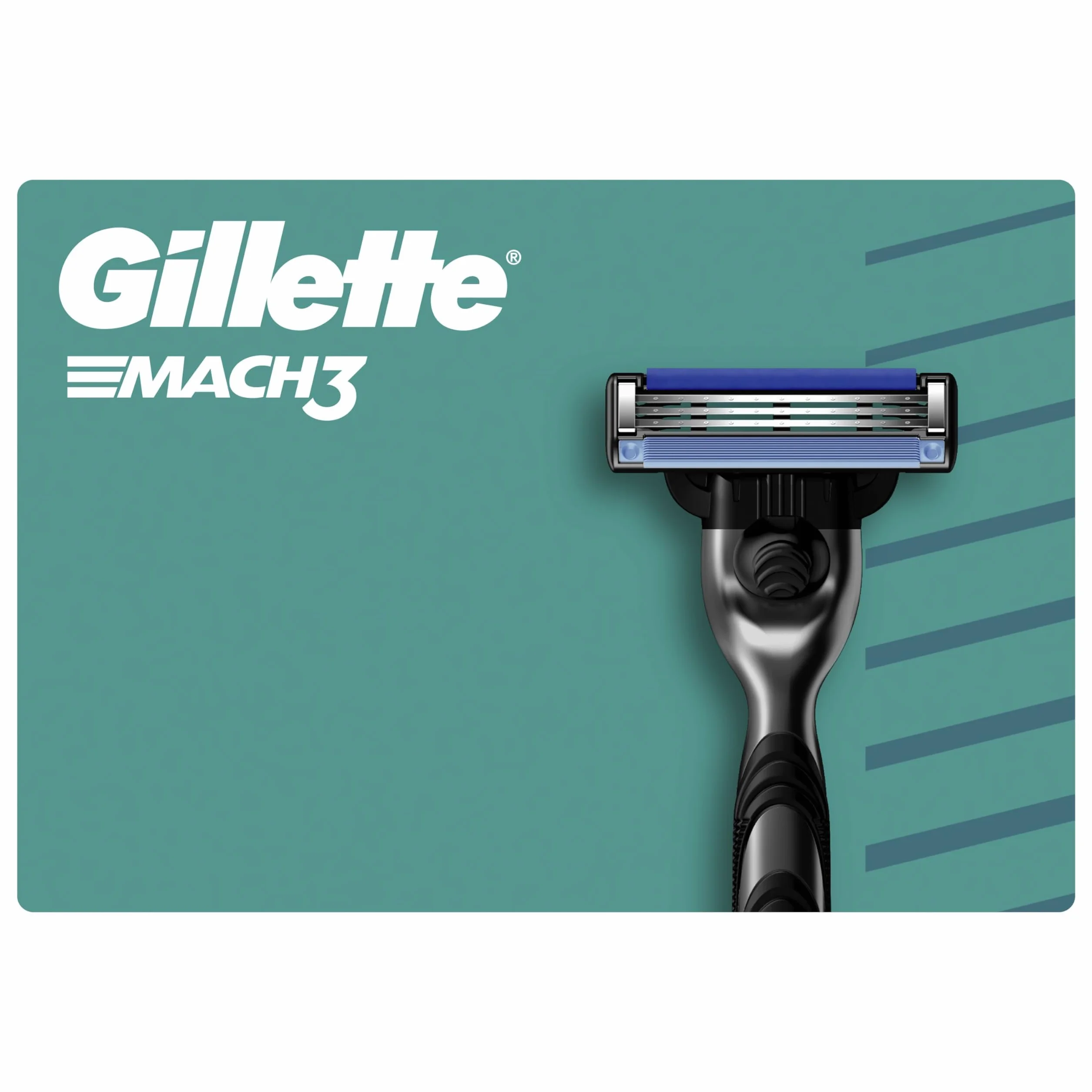 Gillette Mach3 Base 15 Lamette Di Ricambio Per Rasoio Barba Mach 3 Con Striscia Lubrificante