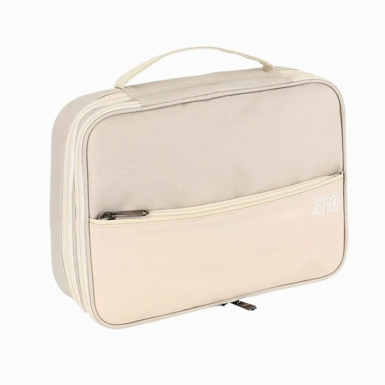 2 pezzi Borsa portacavi multifunzionale ad alta capacità for riporre cavi dati Custodia protettiva Per Cavi(Color 3)