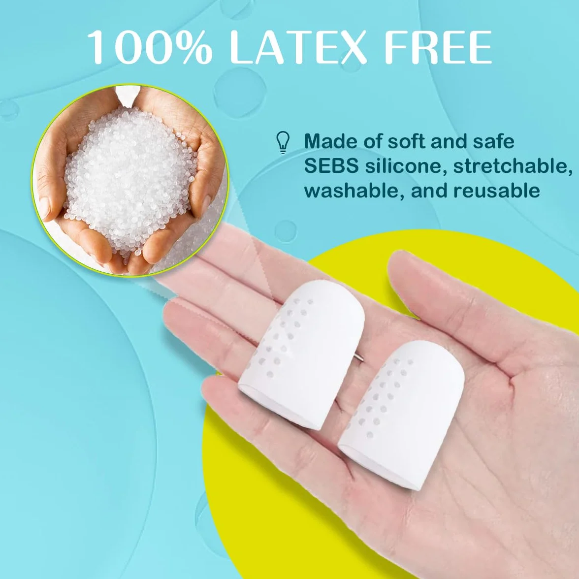 Protezione Dita Piedi in Silicone 10 Pezzi, Traspirante Protezione Alluce Antivesciche Anticalli