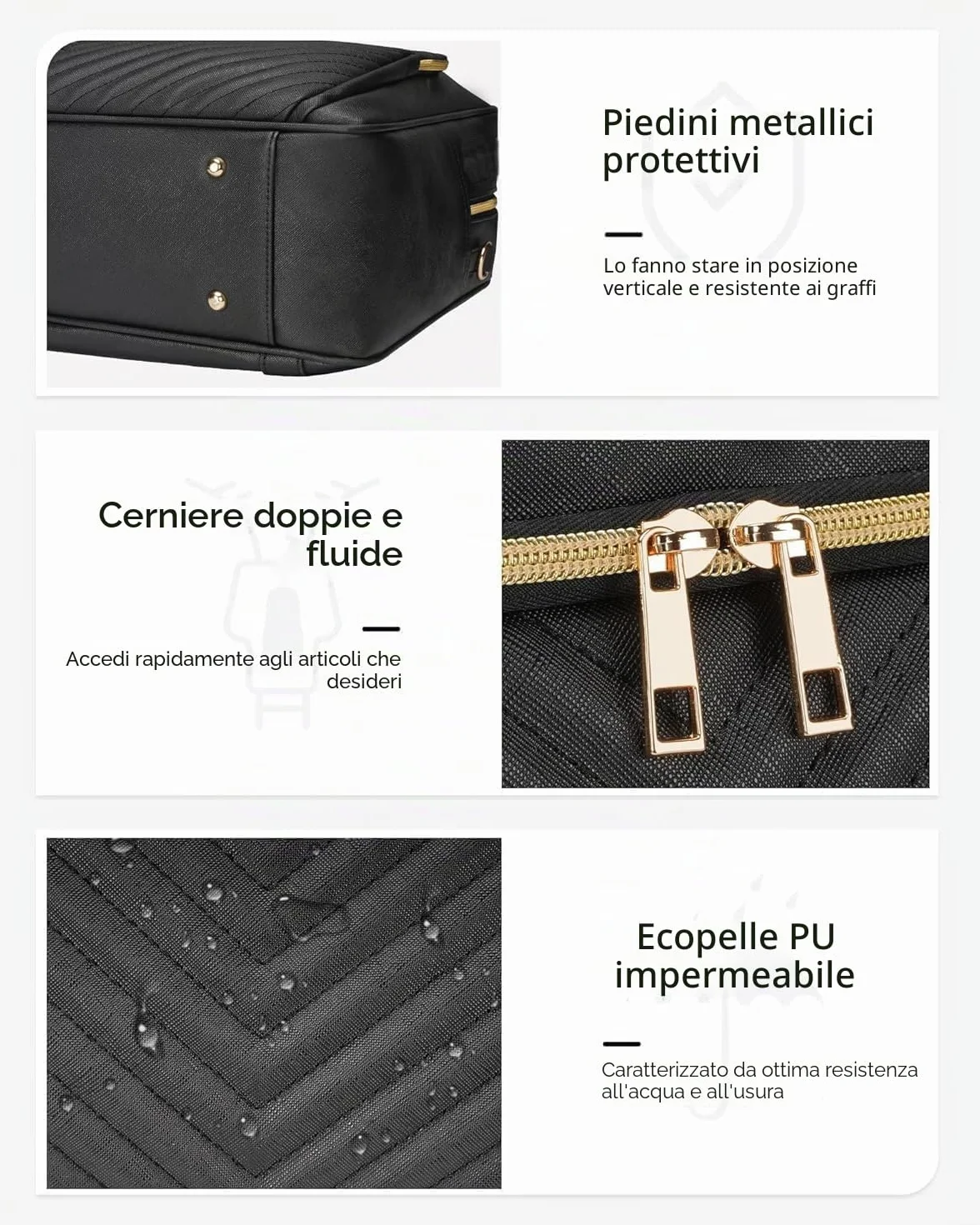 Taygeer Borsa Donna Porta PC 17.3 Pollici, Capiente Borsa Lavoro Donna con Porta USB, Borse Insegnante Impermeabile Borse a Tracolla per PC Elegante Messenger Bag per Ufficio, Università, Scuola, Nero | Valigetta impermeabile 3 in 1, grande capacità, con
