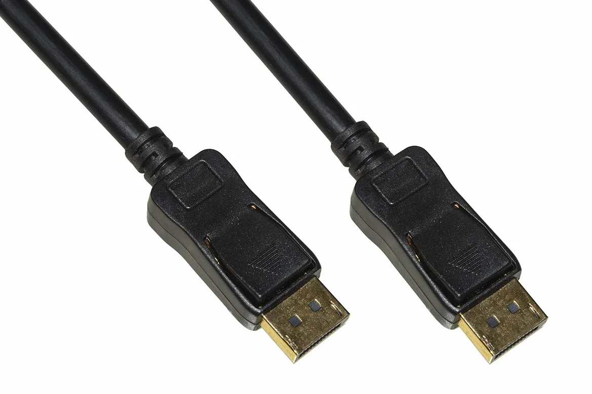 Link LKCDP150A - Cavo DisplayPort Attivo 1.2 (15 m, Nero) – Connessioni Maschio/Maschio con contatti Dorati – Supporto 4K 60Hz, Audio Digitale e Funzione MST bidirezionale