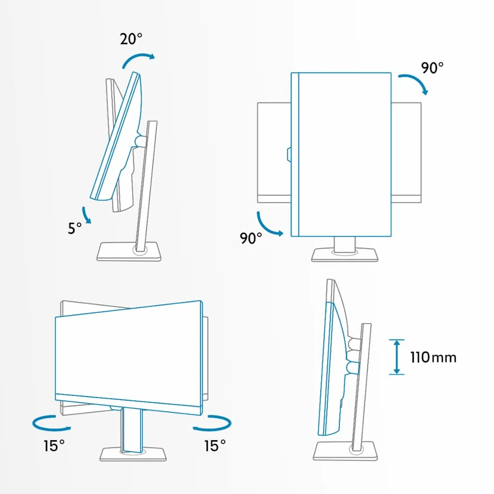 BenQ Creative Pro PD2705U Monitor 27 Pollici 4K per Designer, IPS, AQCOLOR, 99% sRGB, 99% Rec. 709, Delta E ≤ 3, Calibrazione in Fabbrica, Uniformità, 65W USB-C, HDMI, DP, KVM, Compatibile con MacBook