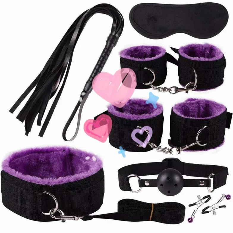 BDSM Cinturina Sette Pezzi di Nylon Regolabile per Yoga e Allenamento Domestico per Coppie
