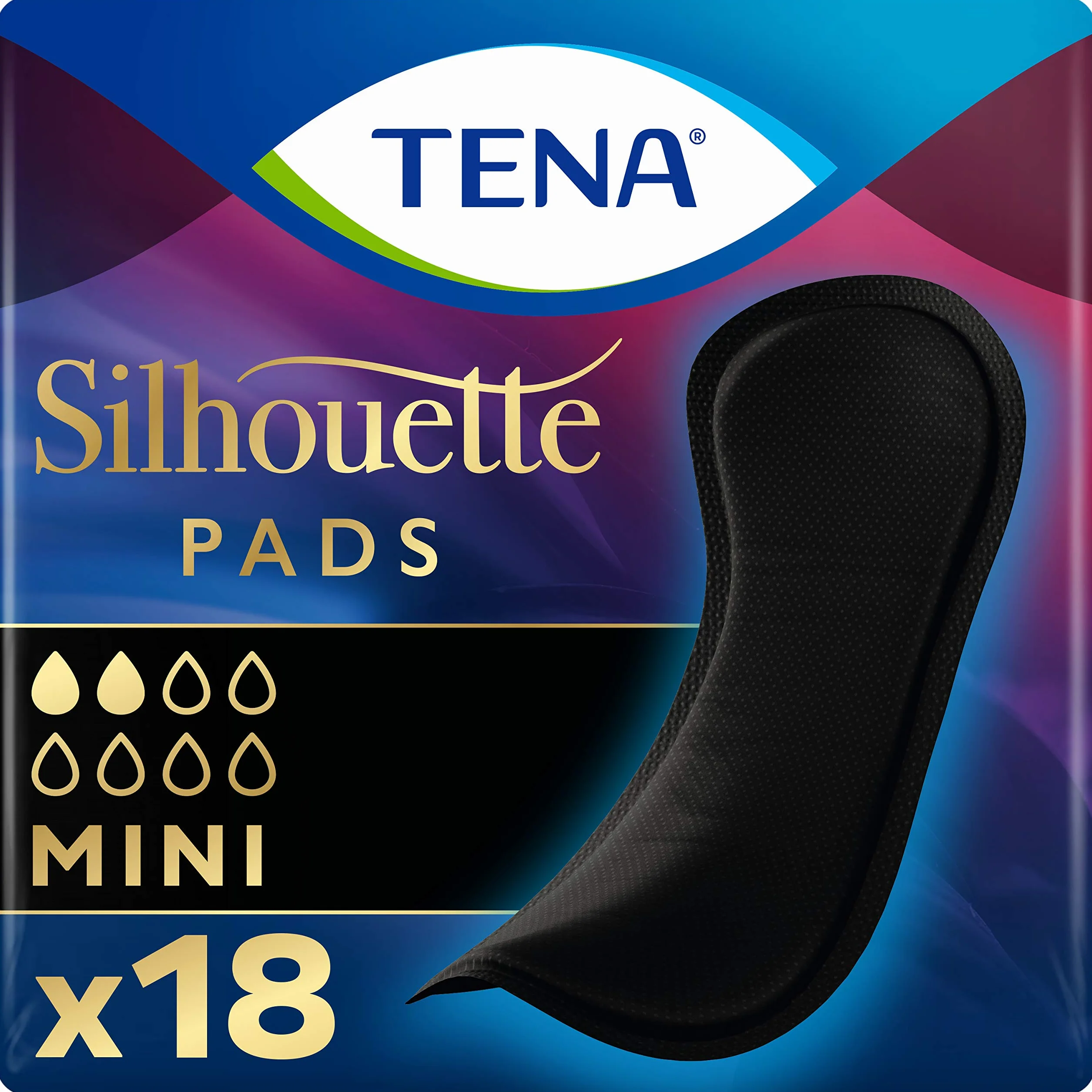 TENA SILHOUETTE NOIR MINI 18 sztuk