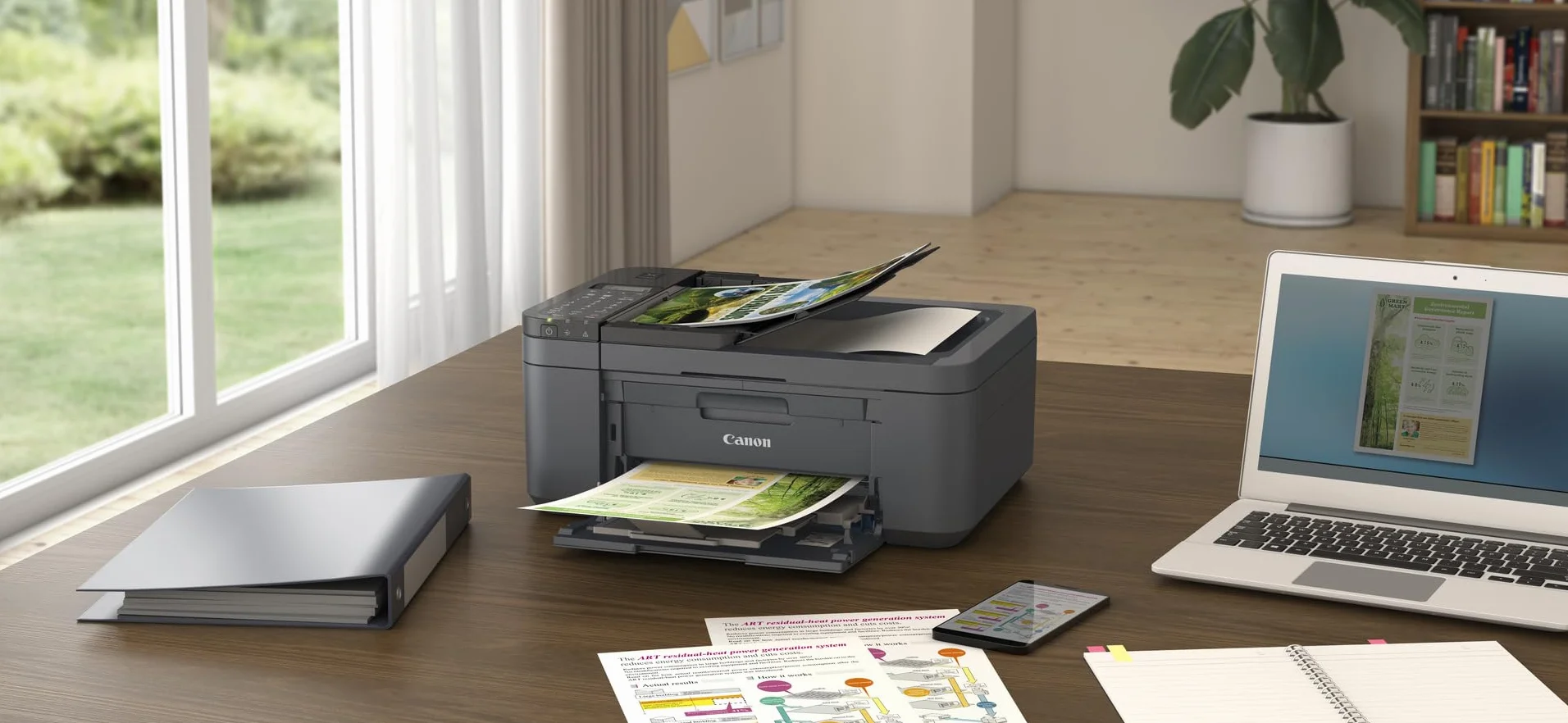 Canon PIXMA TR4755i stampante multifunzione wireless 4 in 1, Stampa, Scansione, Copia, Fax, Fronte/Retro, ADF 20 Fogli, Nero