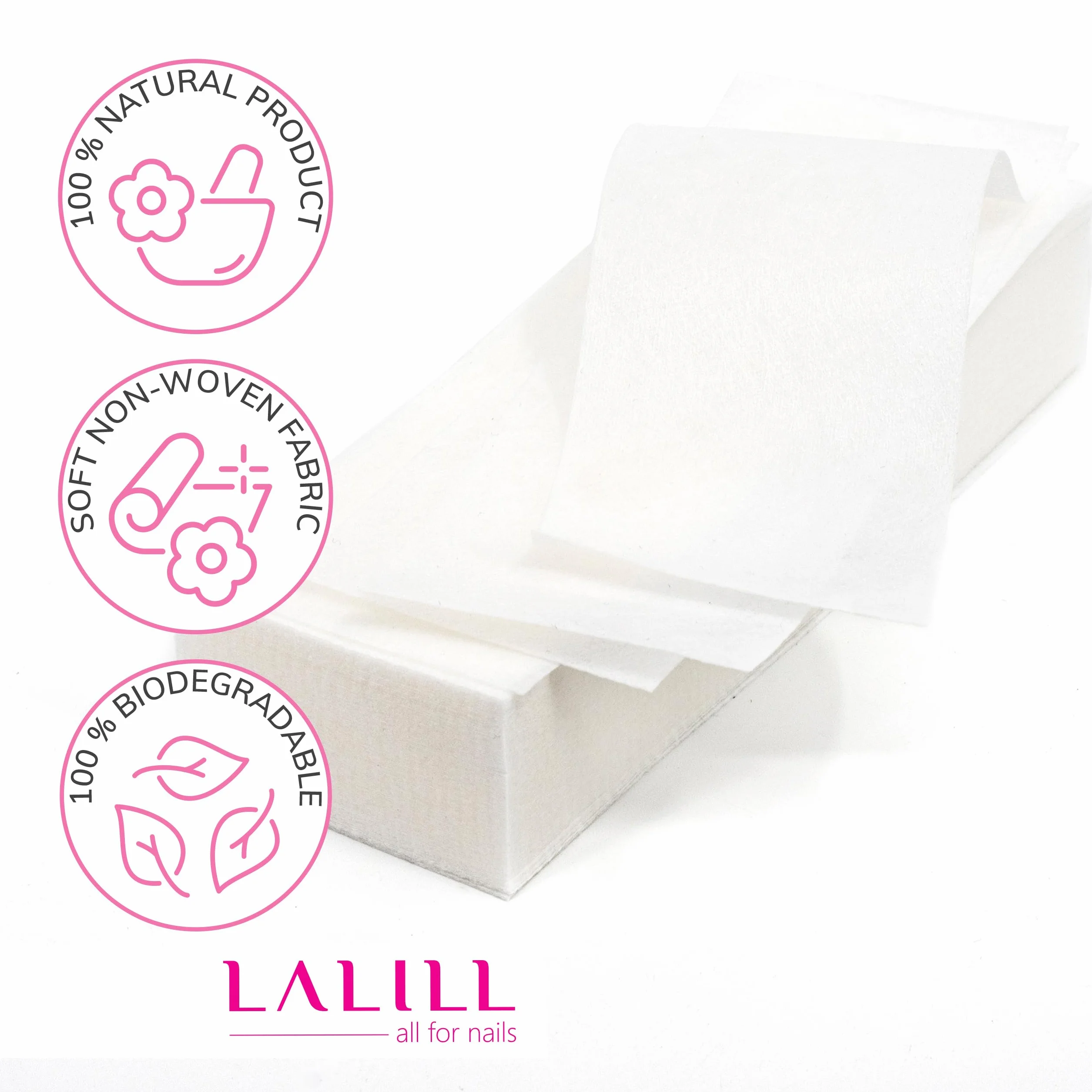 LALILL Strisce in Pile 100 Pezzi per Depilazione con Cera Calda Viso Corpo