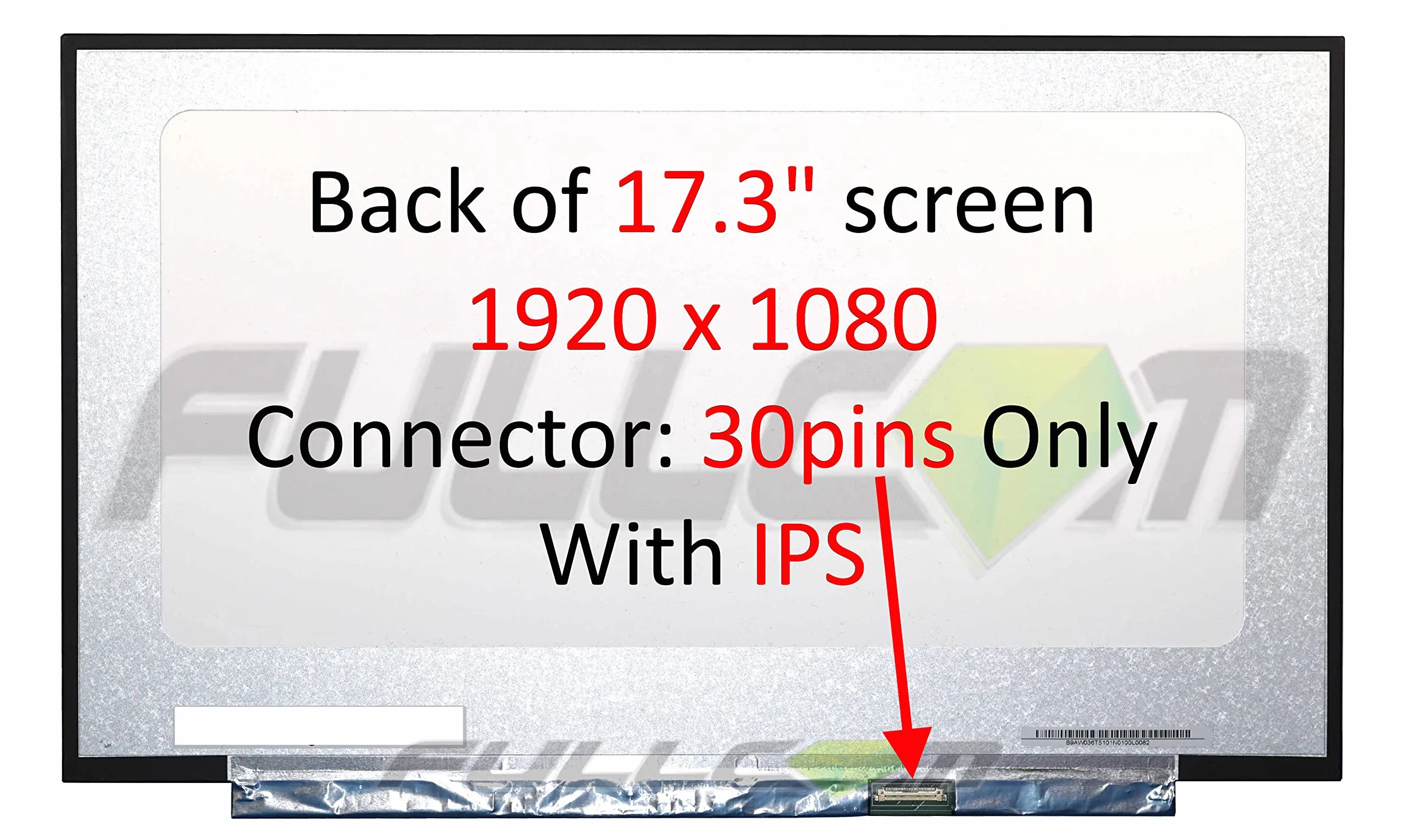 Schermo di ricambio opaco IPS da 17,3", 1920 x 1080, compatibile con B173HAN04.2, B173HAN04.3