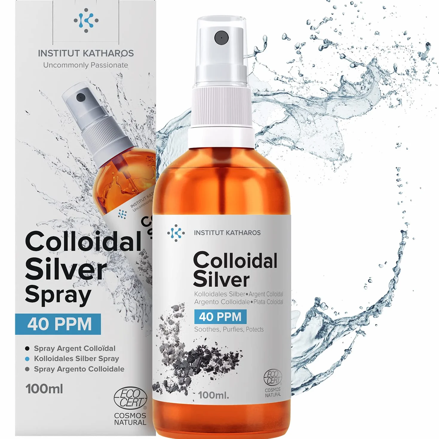 Argento colloidale premium 40 ppm 100 ml Formula concentrazione ottimale