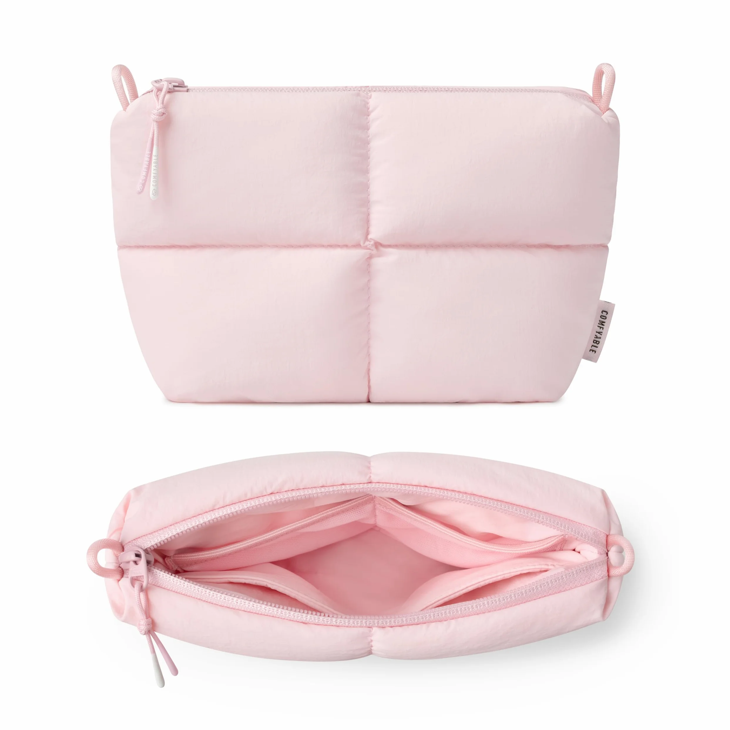 Comfyable Puffy Electronics, custodia da viaggio per accessori tecnologici, per donne e uomini, custodia per cavi per caricabatterie, telefono, power bank, cavo, custodia compatta per accessori