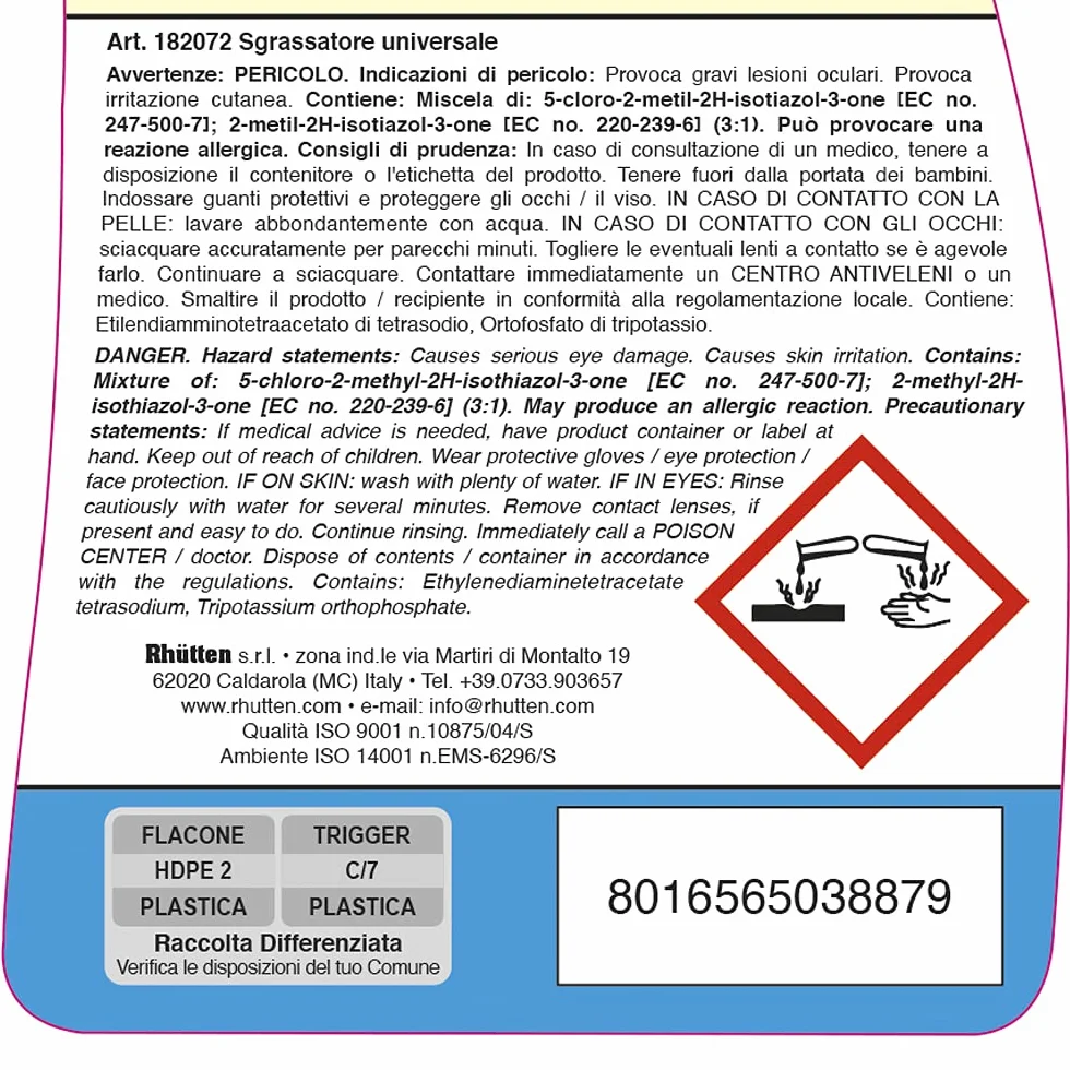 Casa Linda Sgrassatore Universale al Profumo di Marsiglia 750ml