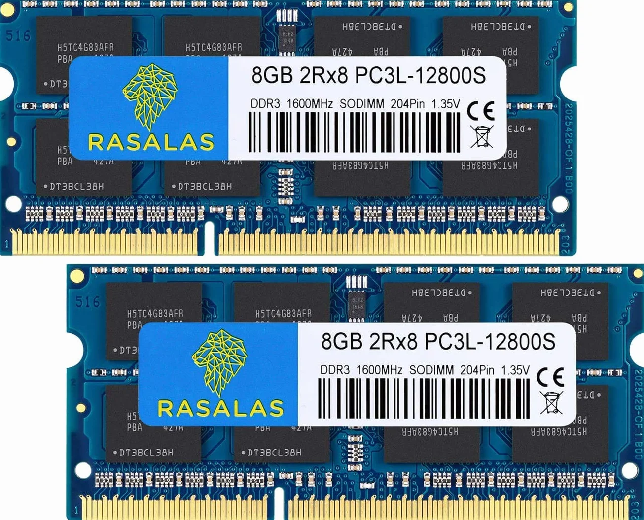 16GB (2x8GB) DDR3L 1600MHz Sodimm 2Rx8 PC3L-12800S 8 G DDR3 portatile RAM PC3 12800 Notebook 1.35V 204-Pin 1600 Memoria CL11 Kit