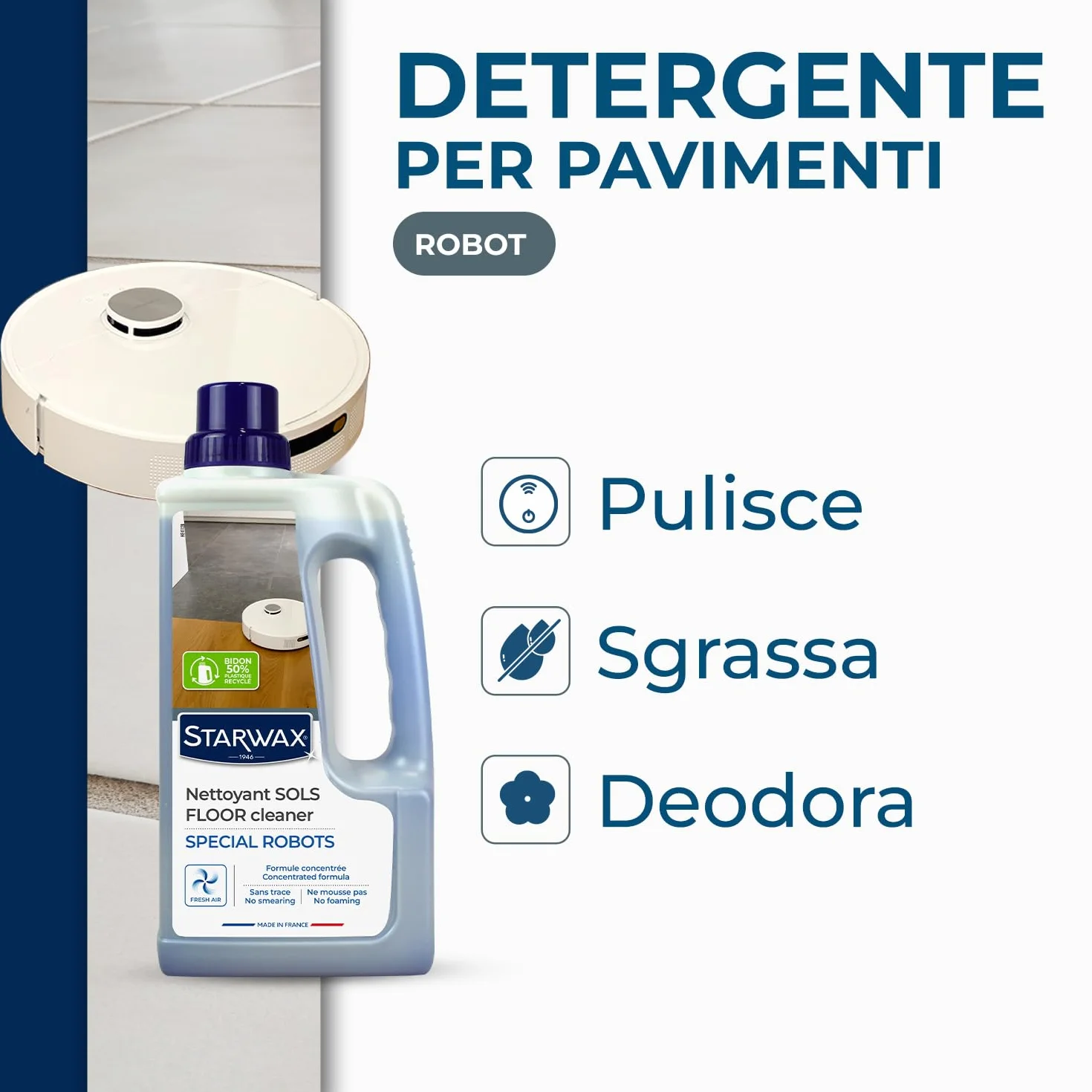 STARWAX Detergente multi-pavimenti Robot 1 l