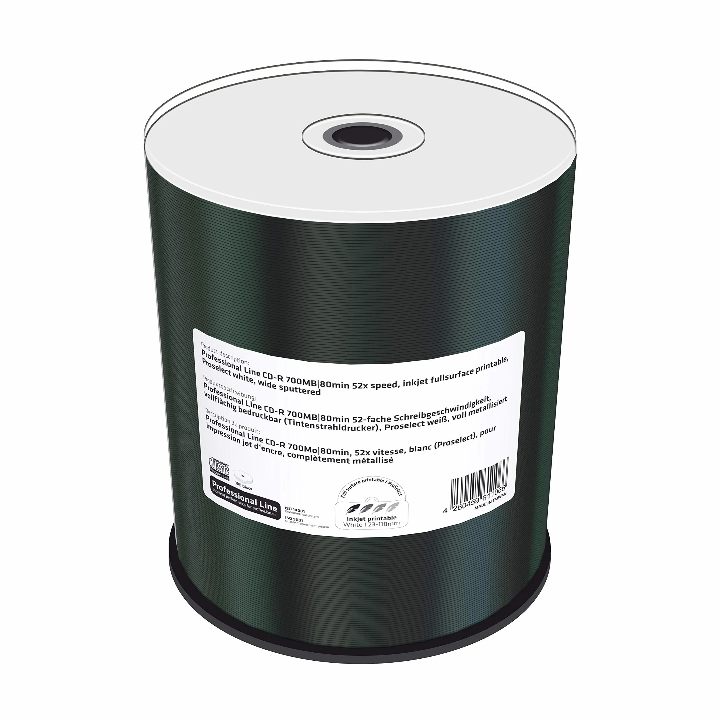 MediaRange MRPL501-C CD in bianco - CD-RW vergini (CD-R, scatola per torta)
