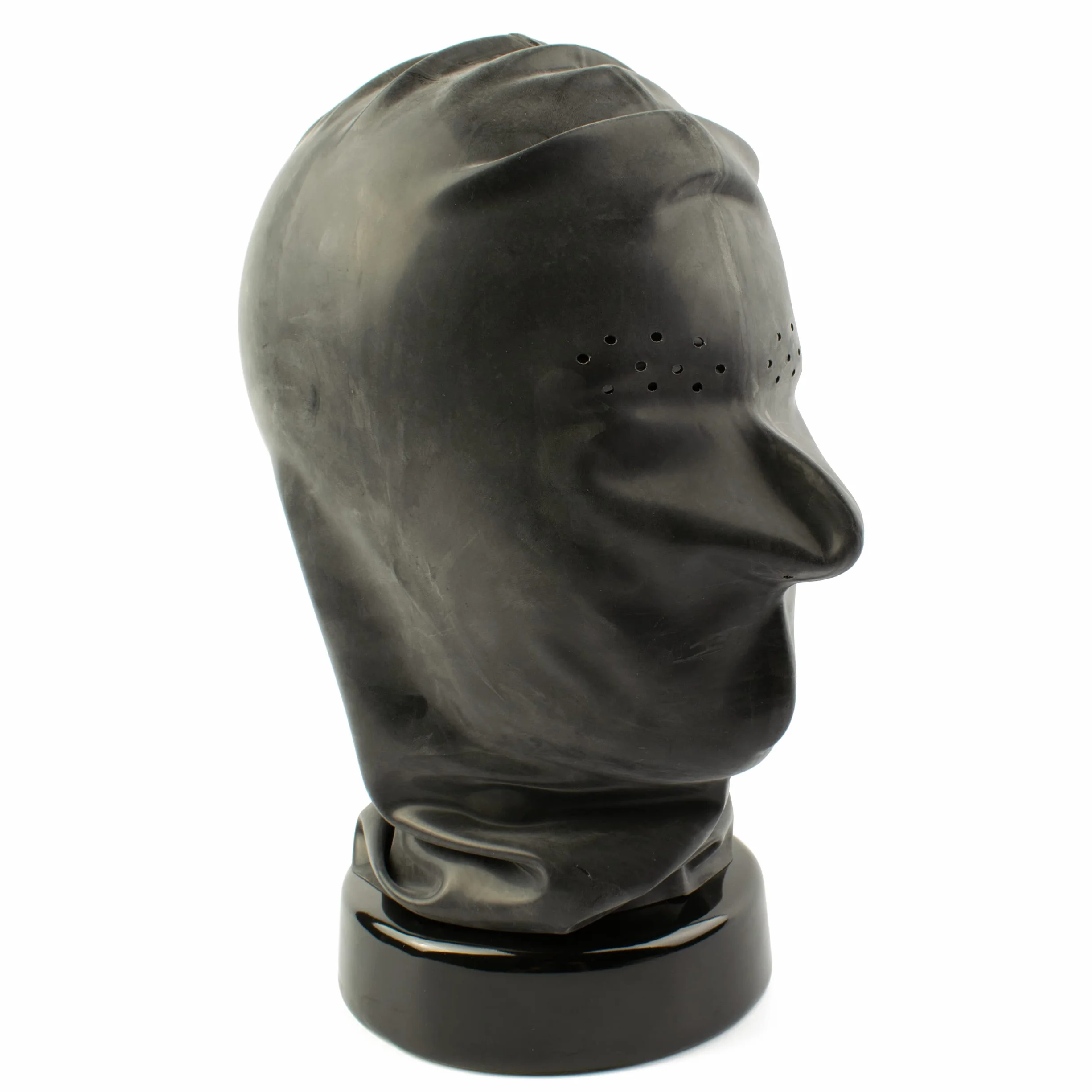 Rubberfashion Maschera in lattice per uomo con perforazione per occhi e naso