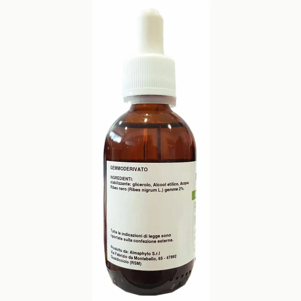 Ribes Nigrum Gemmoderivato Puro 50 ml Macerato Glicerico Tintura Madre Alta Biodisponibilità Ribes Nero concentrato liquido