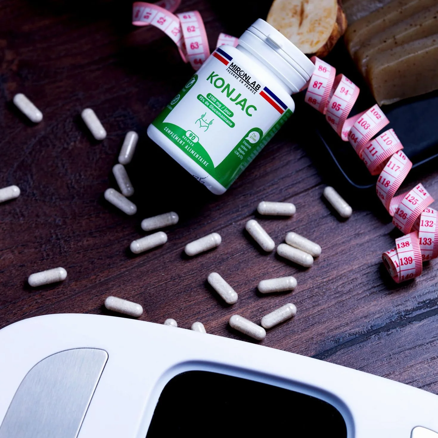 Mironlab GLUCOMANNANO Forte 3021mg 280 capsule vegane 45 Giorni Saziante naturale Alta concentrazione 95% fibre