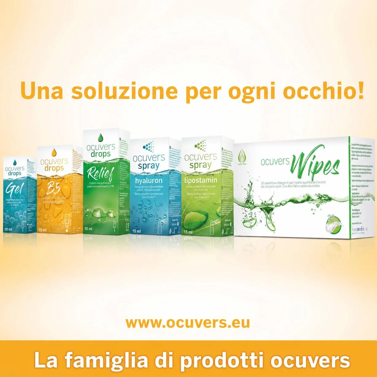 Ocuvers Drops B5 Gocce oculari con Dexpantenolo 2% e Hydraflex contro occhi secchi rossi brucianti idratanti senza etanolo per portatori lenti contatto