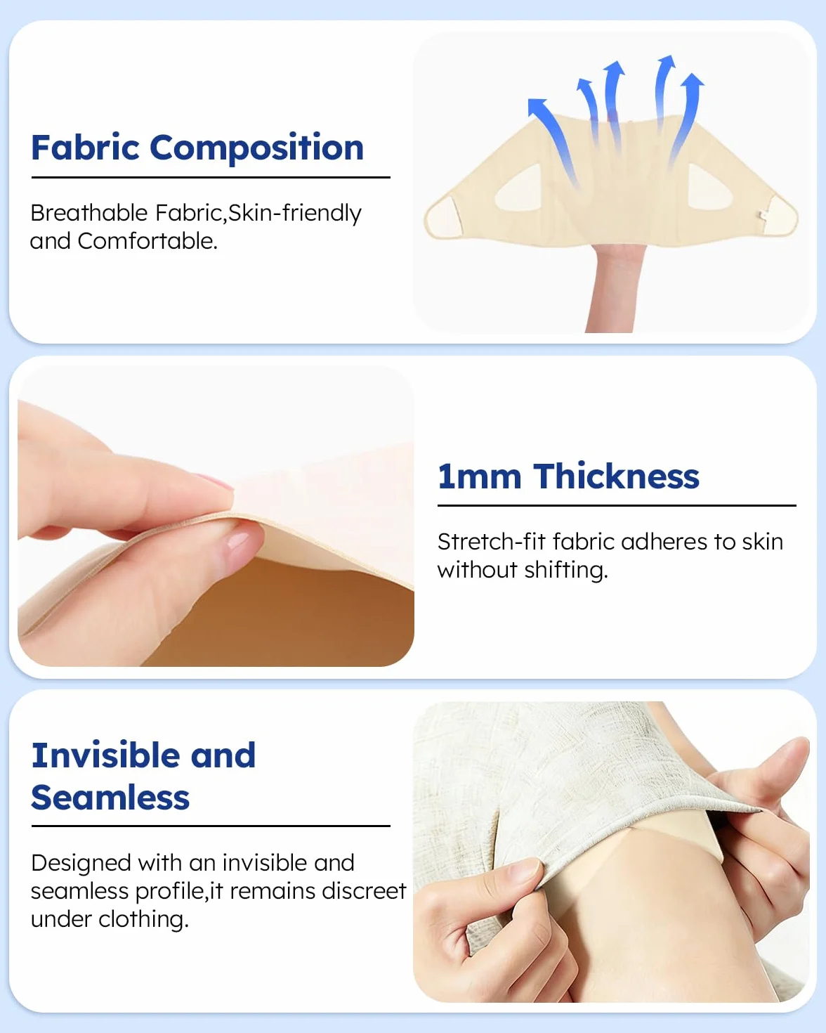 Tutore Ginocchio Menisco con Stabilizzatori Laterali Elastici Uomo Donna (Beige, M)