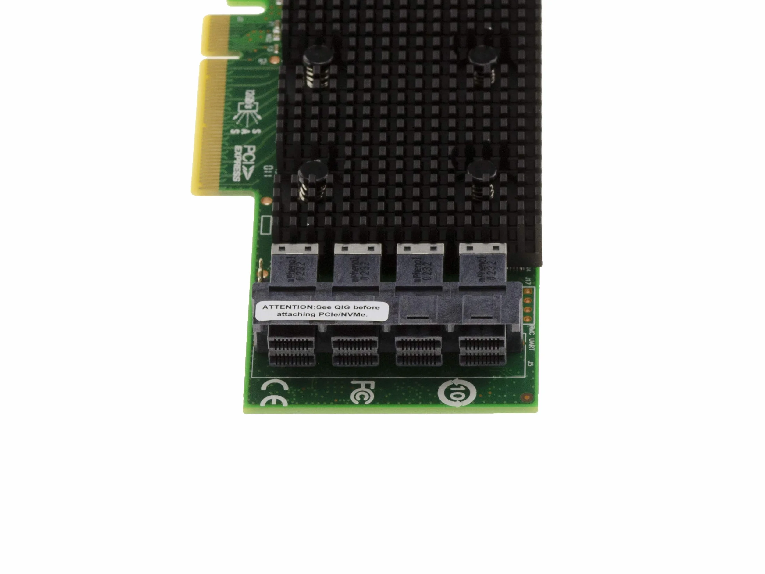 KALEA-INFORMATIQUE Scheda controller interna PCIe 3.1 SAS + SATA + NVMe 12GB a 16 porte. Modello OEM 9400-16i