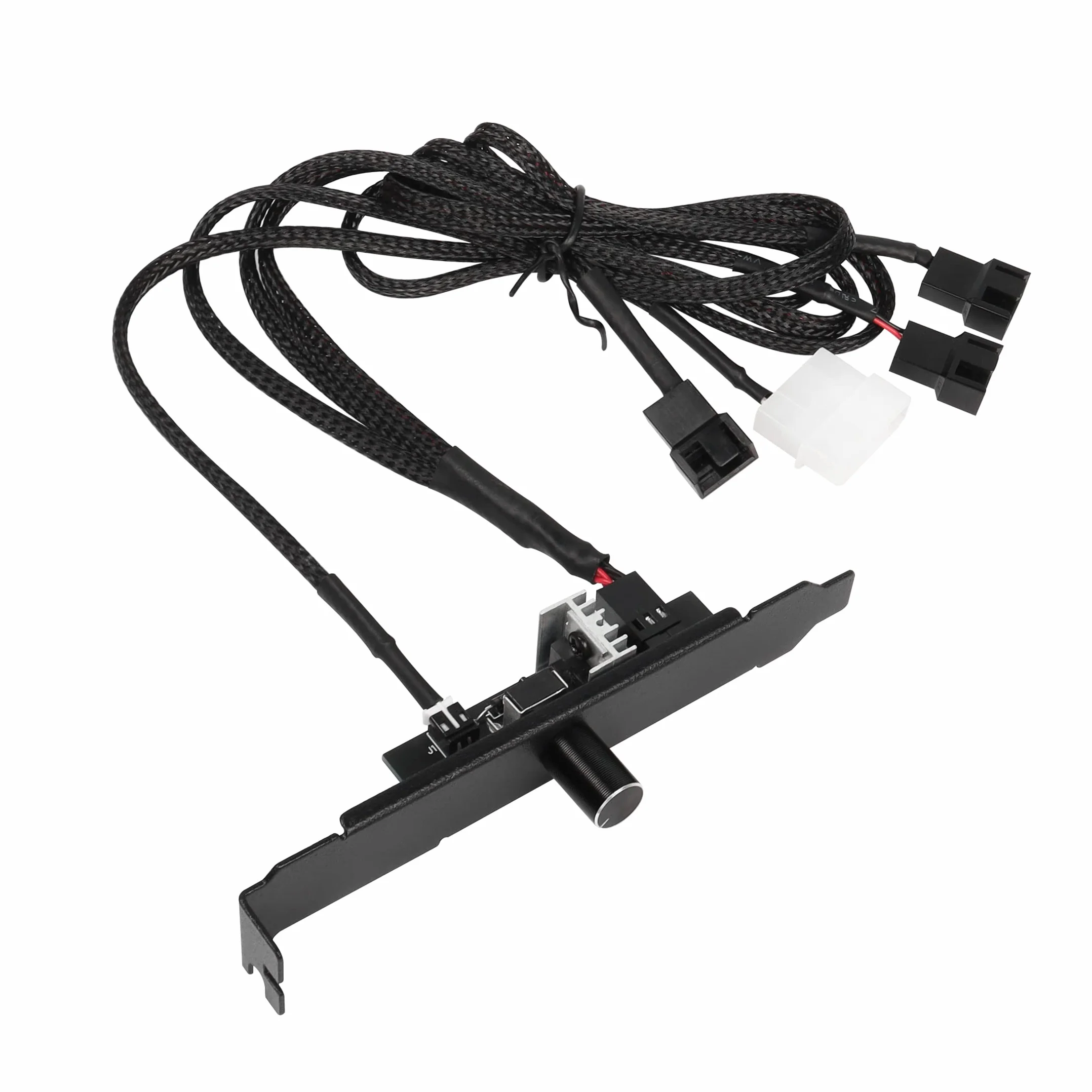 YACSEJAO Hub per ventola di raffreddamento processore 12V 3/4 pin PC 3 canali controllo velocità ventola
