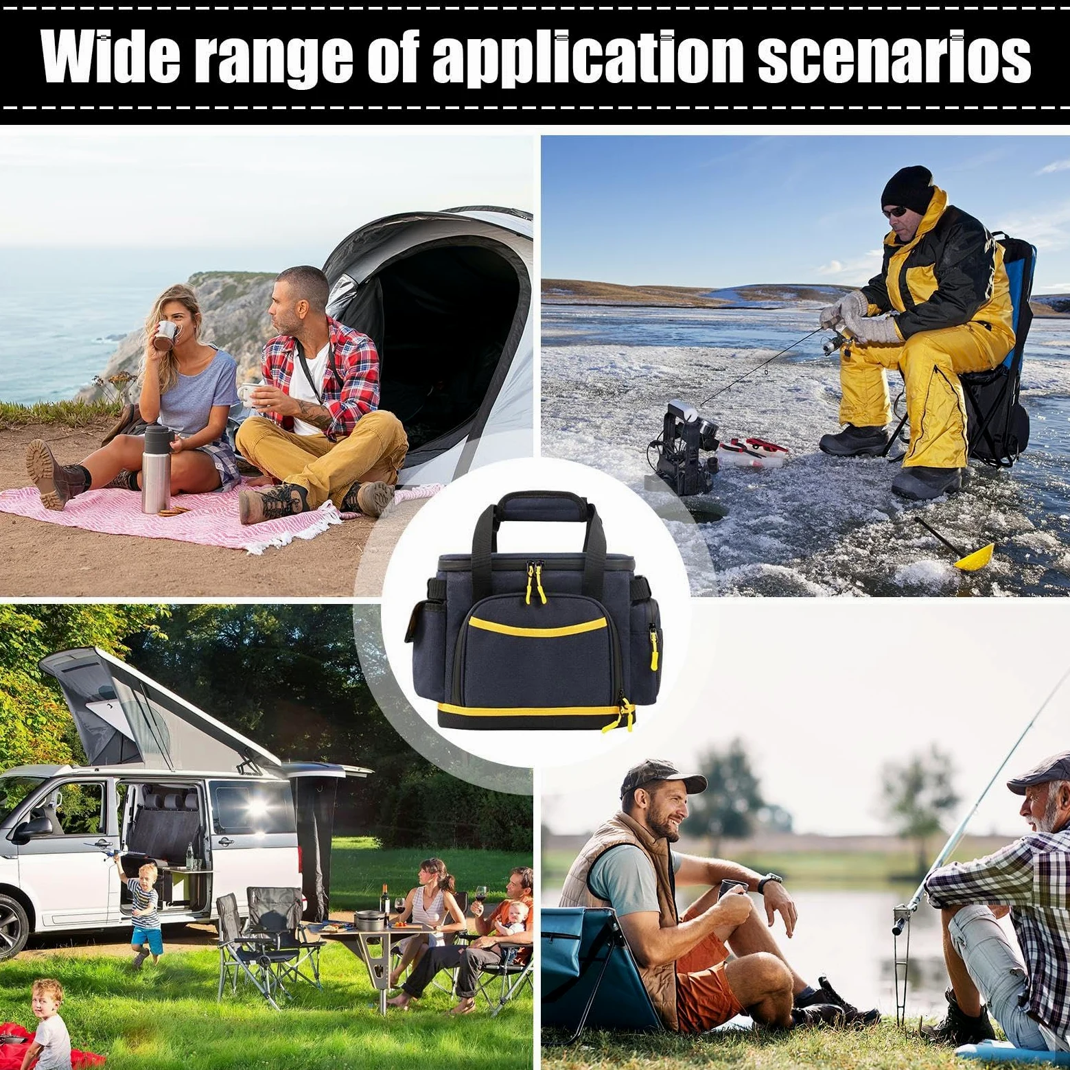 Borsa Porta Cavi Di Ricarica Custodia Multitasca Anti-E Antiurto | Borsa Da Viaggio Per Power Station Custodia Organizer In Tessuto Oxford Per Elettronica Da Viaggio