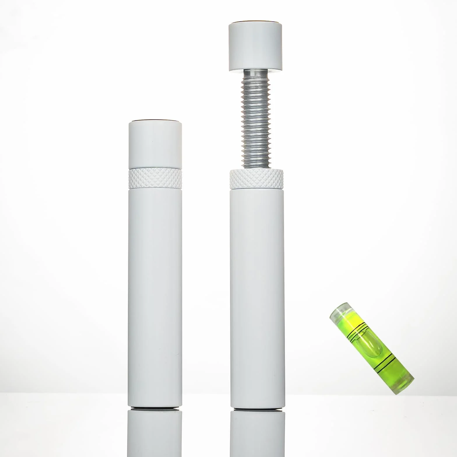 Supporto Scheda Video, Supporto Scheda Grafica GPU, Supporto GPU, Alluminio aerospaziale anodizzato, bianco, L/74mm-120mm