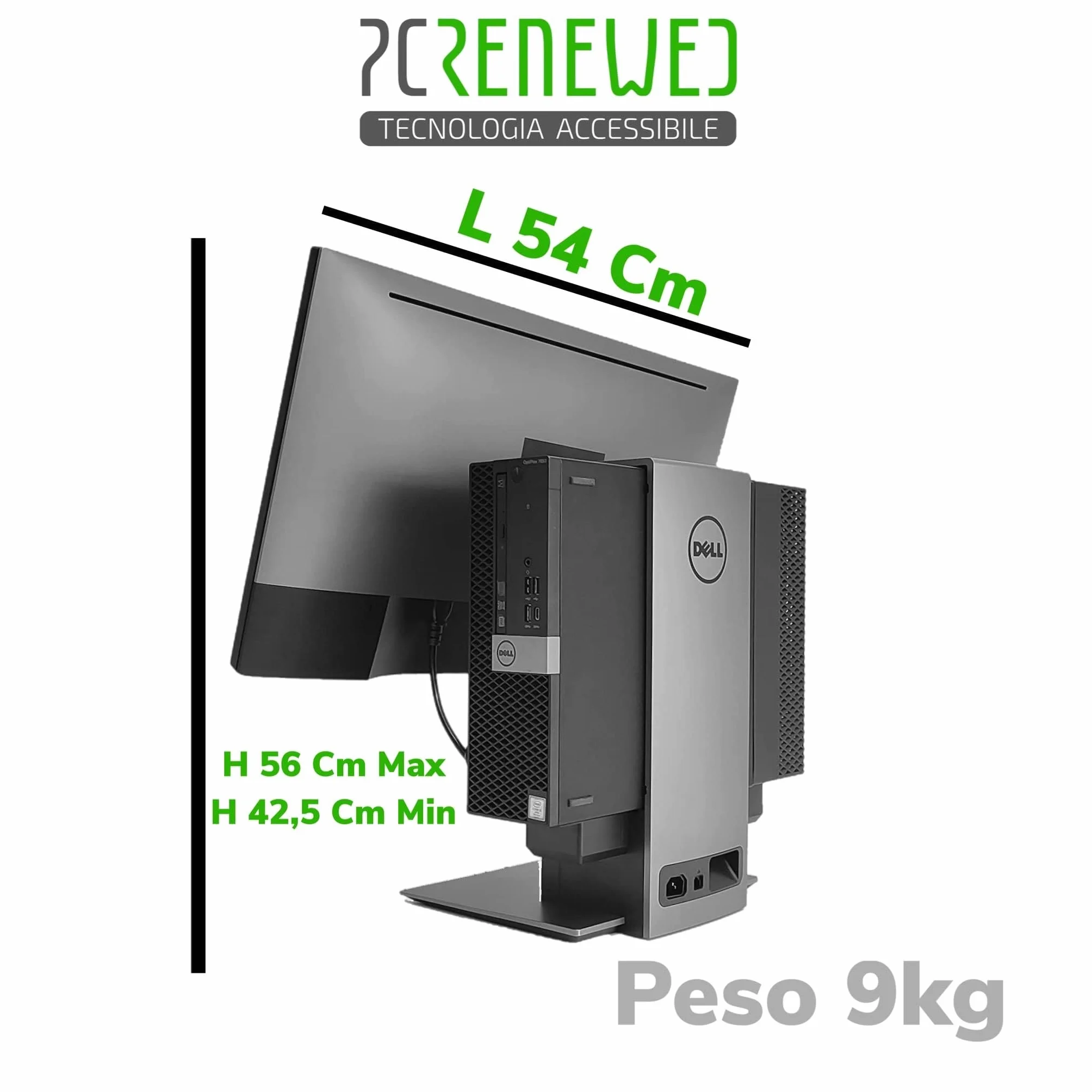 Dell OptiPlex 3040 All In One PC Intel Core i5 6500 16GB SSD 512GB Windows 11 Pro Office 2021 Monitor 24" DVD-R WiFi Bluetooth (Ricondizionato)