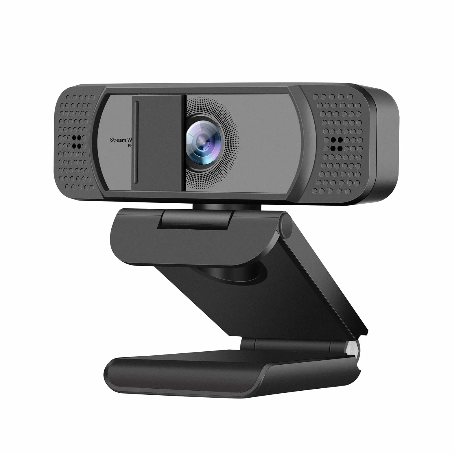 JETAKu Webcam HD 1080p Streaming Webcam con copertura privacy per PC desktop, visione grandangolare a 100° con microfono stereo, webcam USB Plug and Play, correzione bassa luce e messa a fuoco fissa