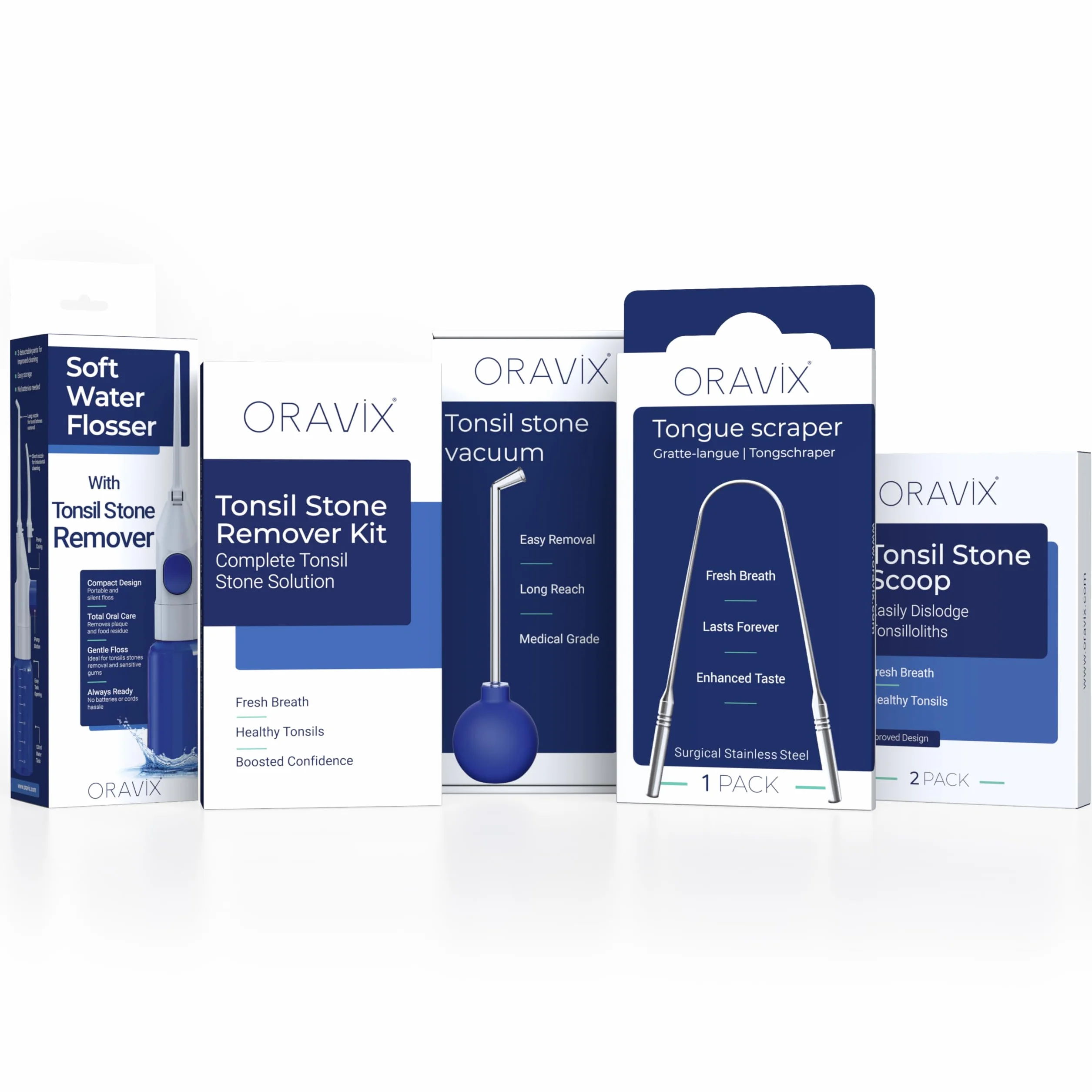 ORAVIX Strumento di Rimozione Tonsilloliti con Luce LED Integrata Set di 2
