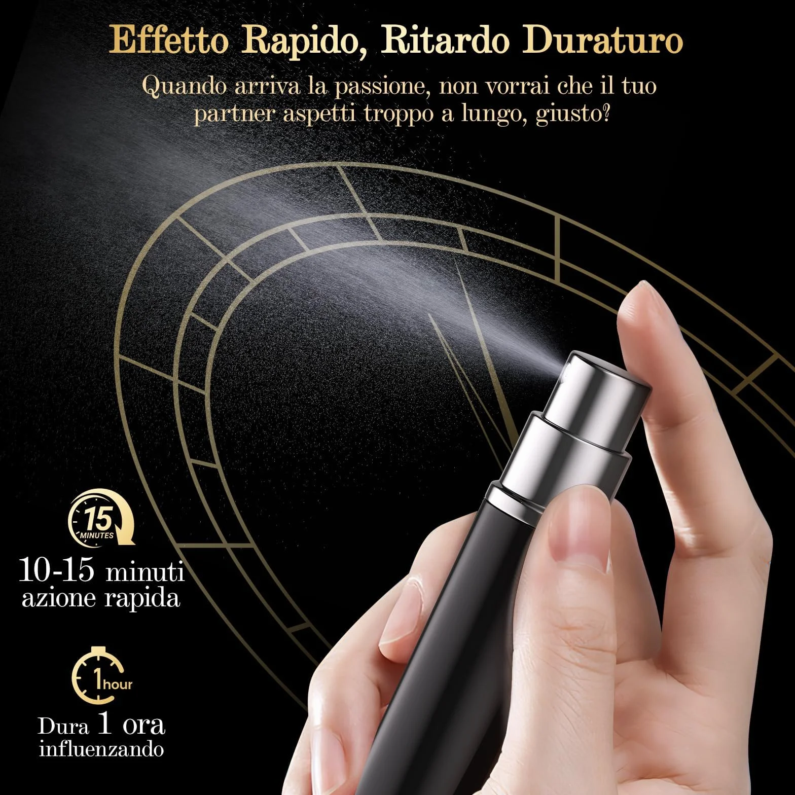 Spray Ritardante Uomo - Formula Discreta per Prestazioni Più Lunghe - Control