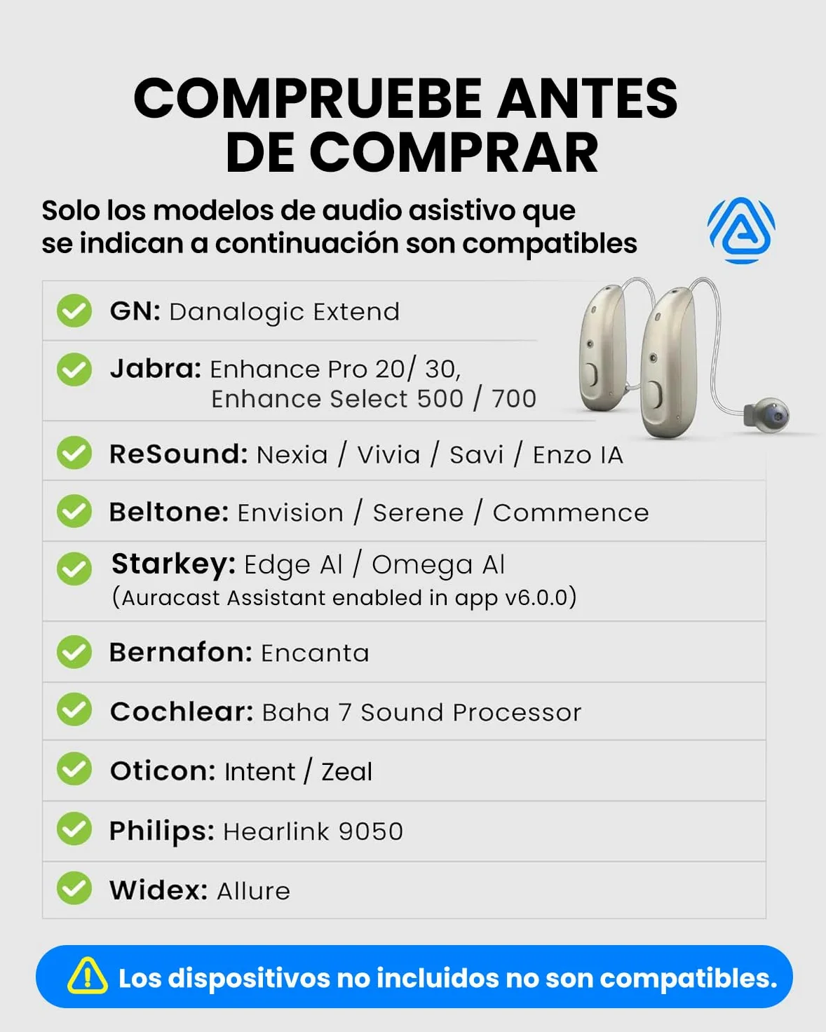 Avantree Audikast 4 & AuraLink Bundle – Trasmettitore e Ricevitore TV Auracast & Bluetooth per Cuffie & dispositivi di ascolto potenziato selezionati, e Casse Attive con ingresso 3,5 mm AUX o RCA