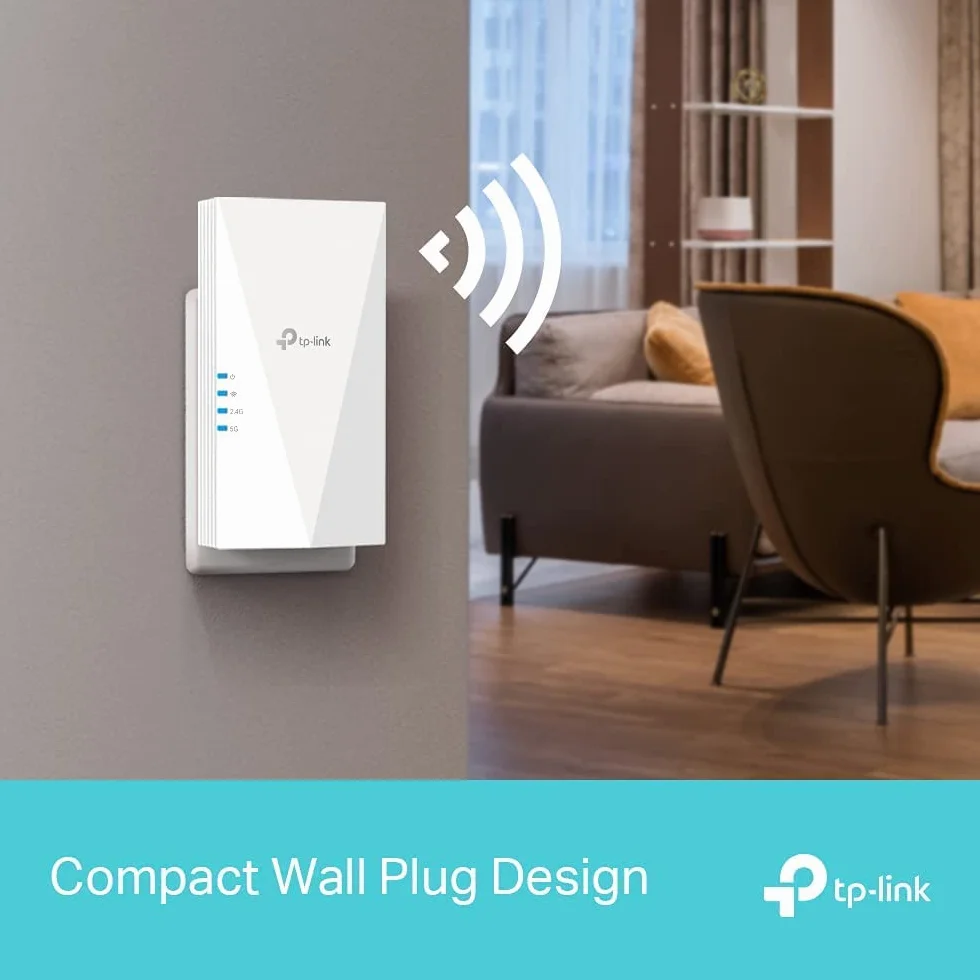 TP-Link RE500X V1 - Wi-Fi range extender - GigE - Wi-Fi 6-2.4 GHz, 5 GHz (Ricondizionato)
