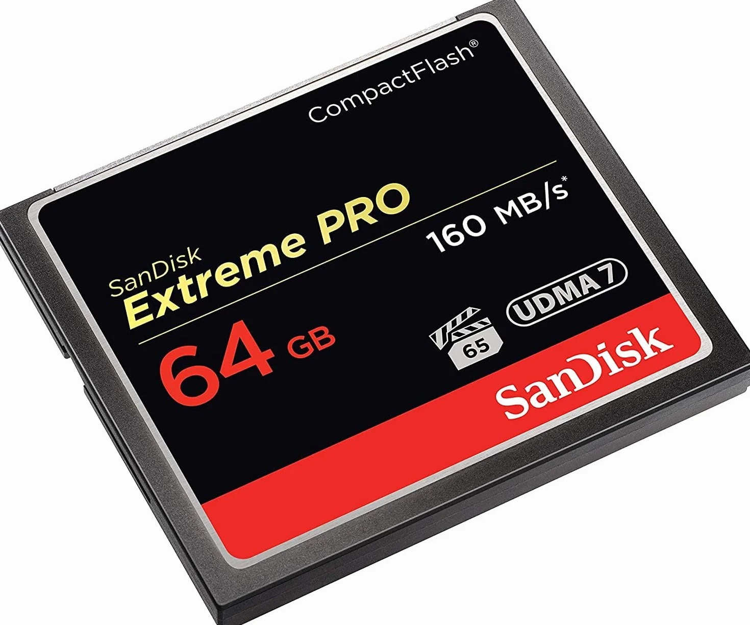 SanDisk Extreme Pro 64 GB 160 MB/s CompactFlash Memory Card - Black/Gold/Red